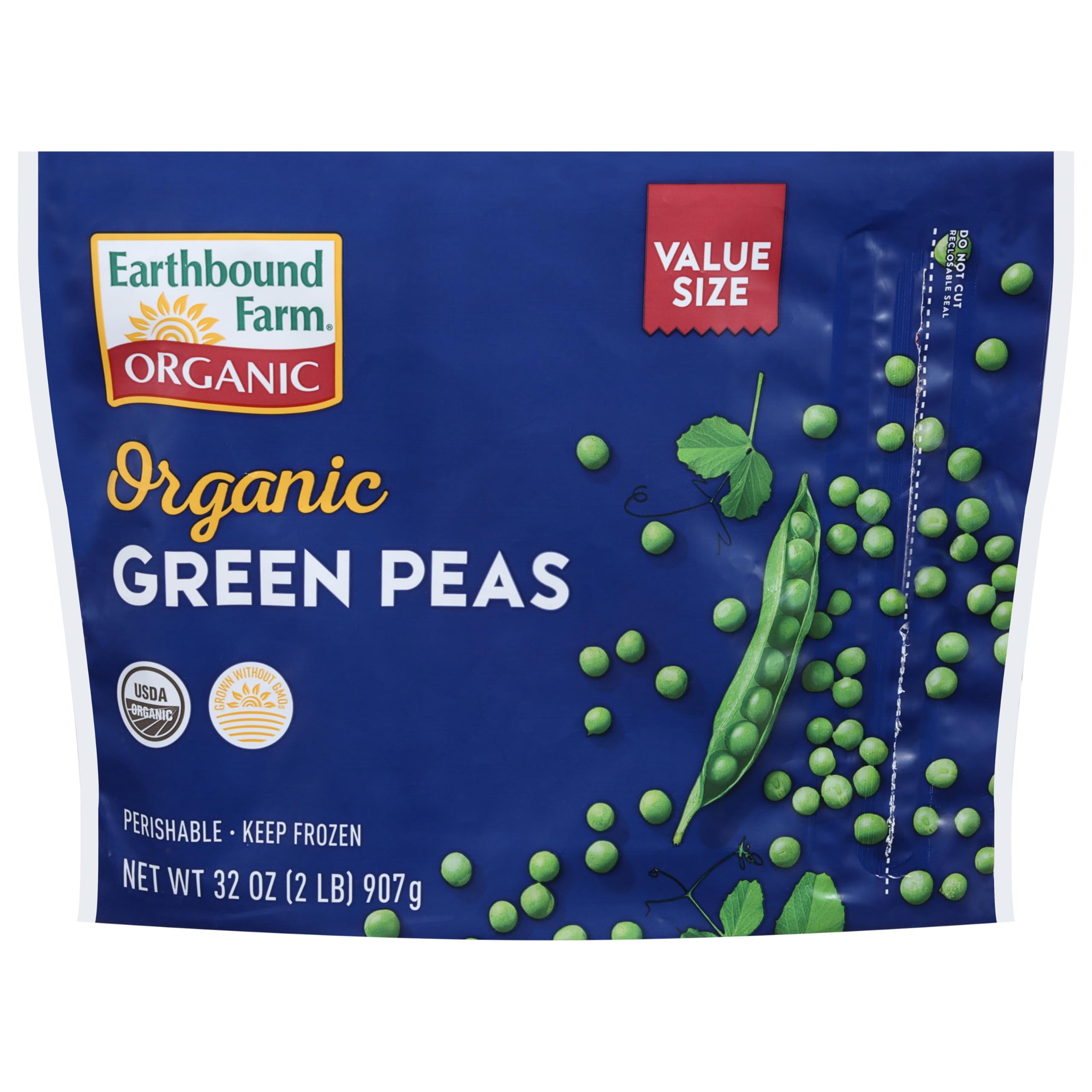 Earthbound Farm, Organic Green Peas, 32 Ounce