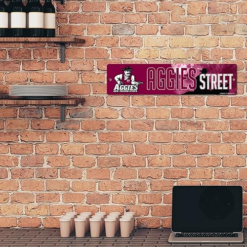 Vista 388 de Rico Industries Letrero de plástico de la NCAA de plástico de 4 x 16 pulgadas Alternativo