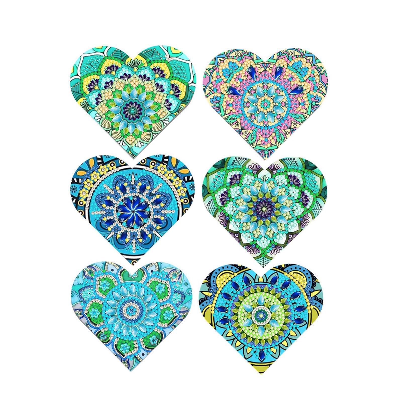 6 Pcs Diamond Art Bookmarks Kits, Crystal Art Set Bookmarks and Crafts Kits, Diamond Corner Bookmark for Man and Woman