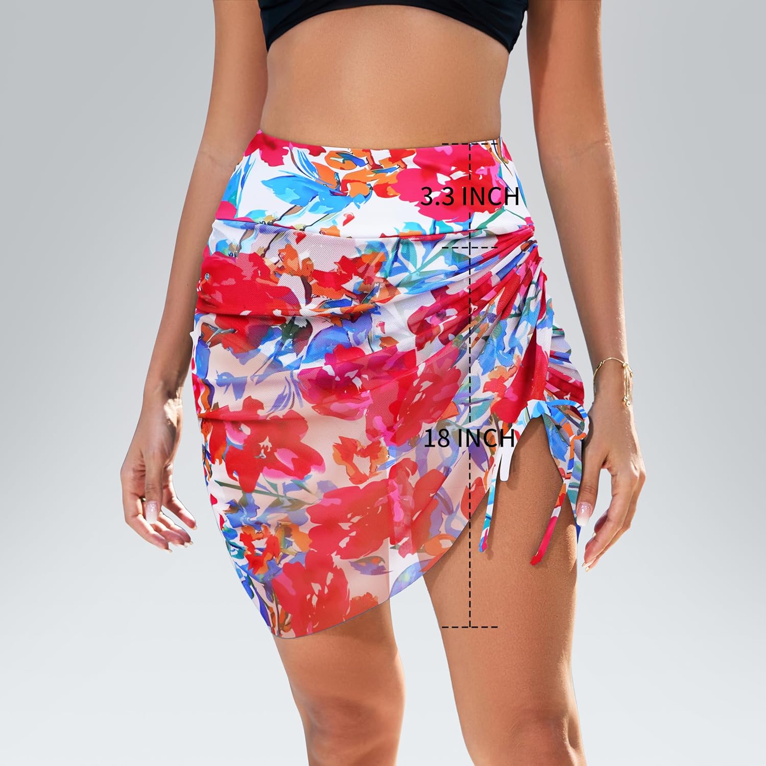 Women's High Waisted Swim Skirt Tummy Control Bikini Tankini Swimsuit Bathing Suit Bottoms