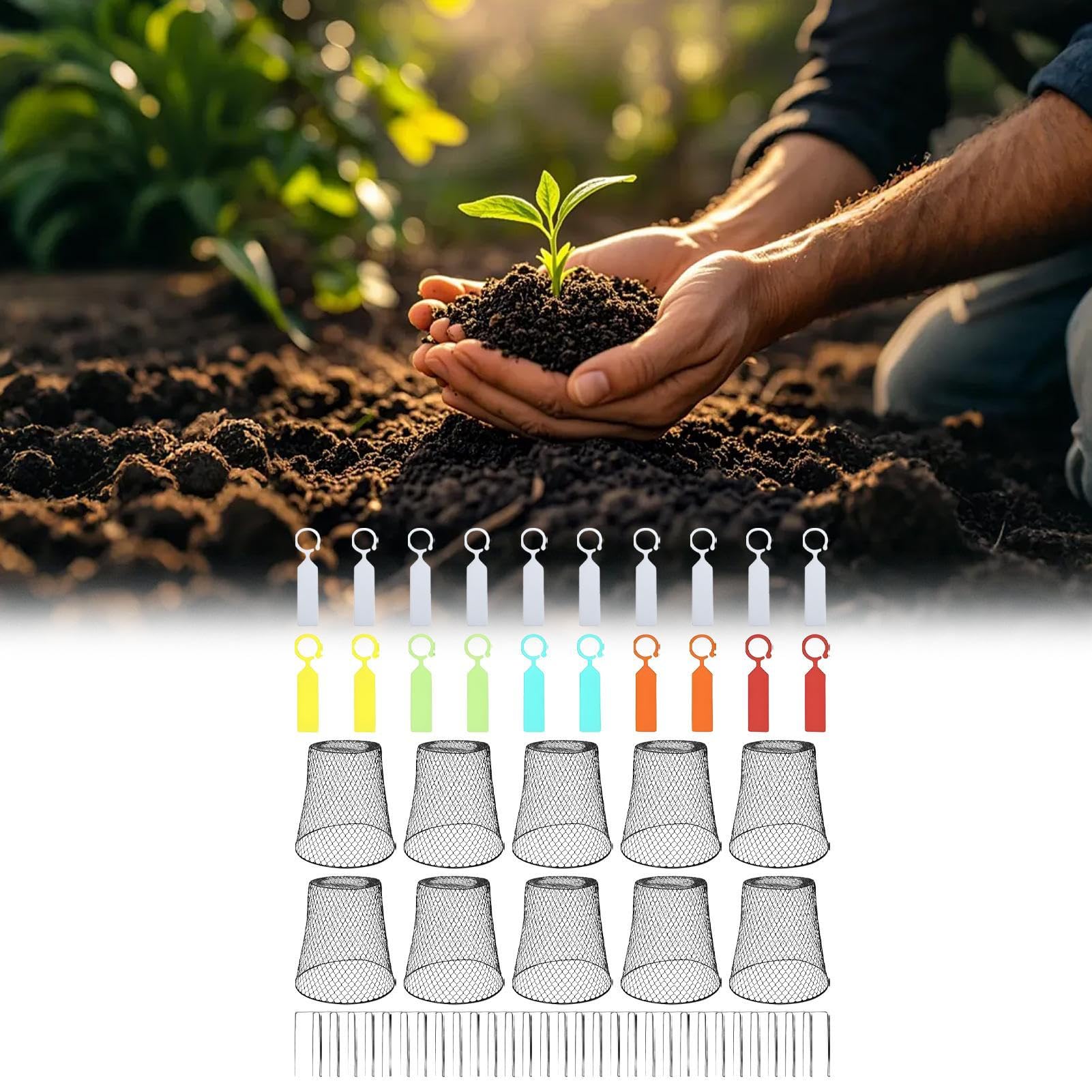 Campanas para Plantas Protector de Plantas con Malla Gallinera