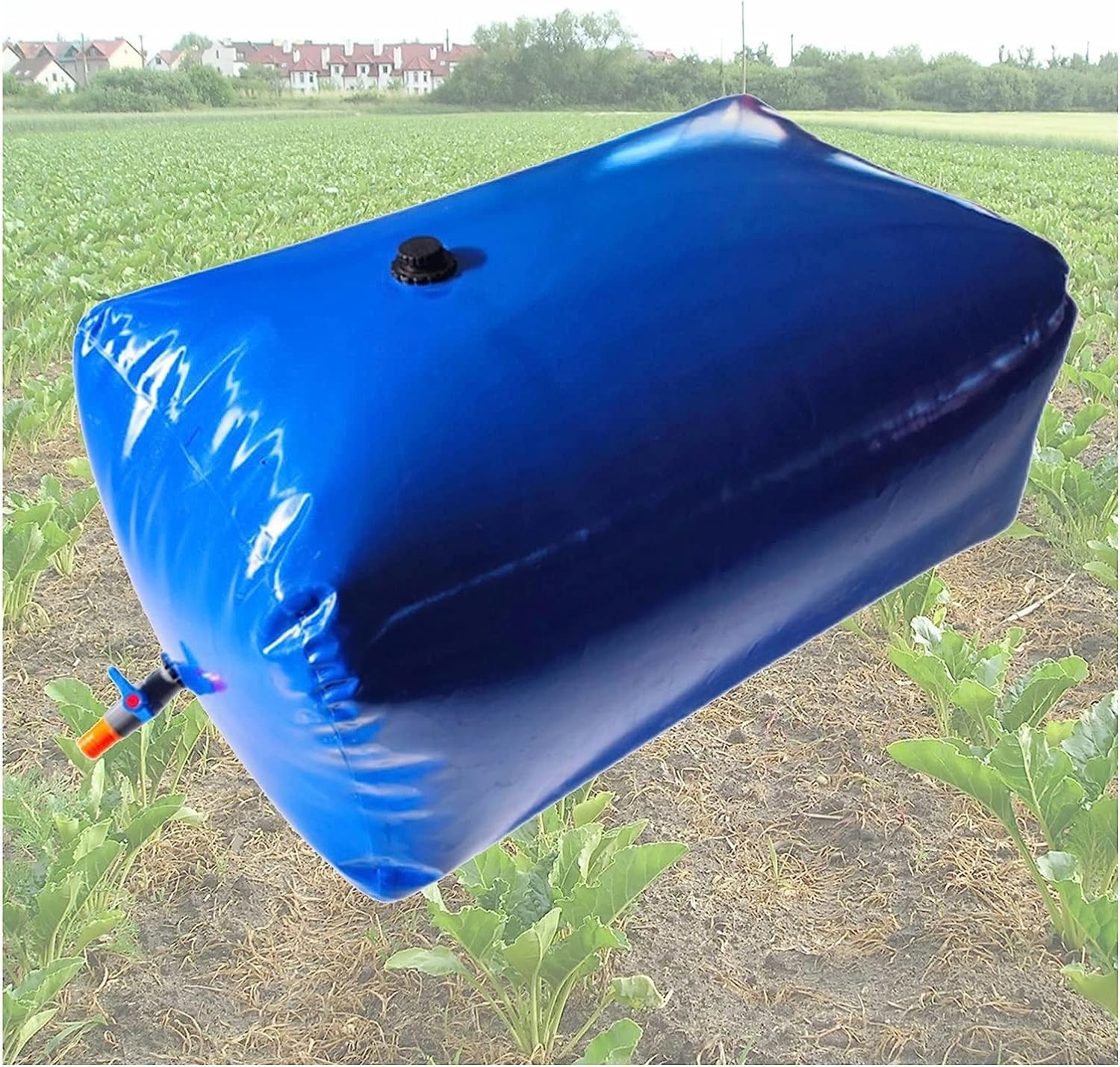 AviiSo Contenitore d'Acqua Pieghevole 50-1000 galloni, Contenitore Serbatoio di stoccaggio dell'Acqua, Sacchetto di Acqua Morbida Resistente alla siccità per l'irrigazione agricola (Size : 568L/150