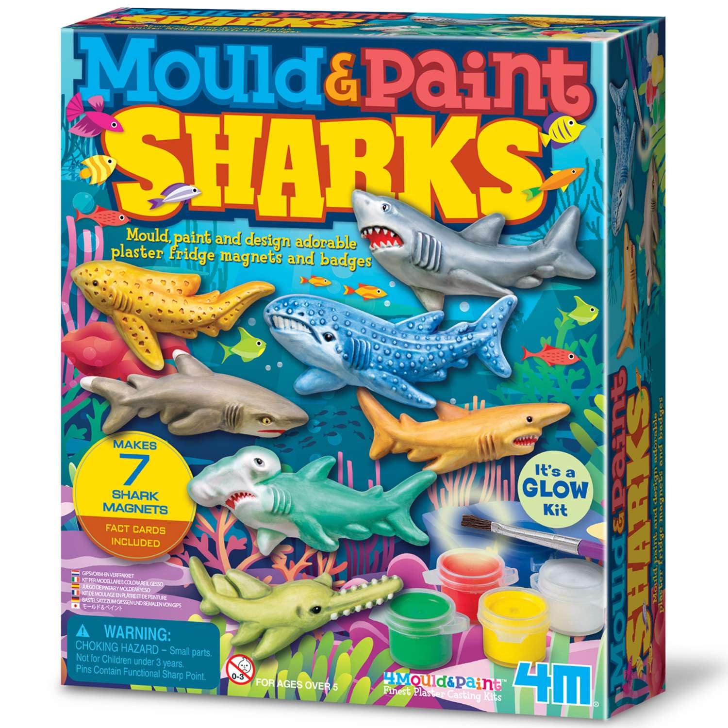 4M Mould & Paint Sharks Craft Kit