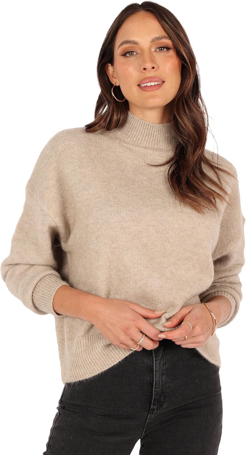 Petal & Pup Women's Brianna Mockneck Knit Sweater
