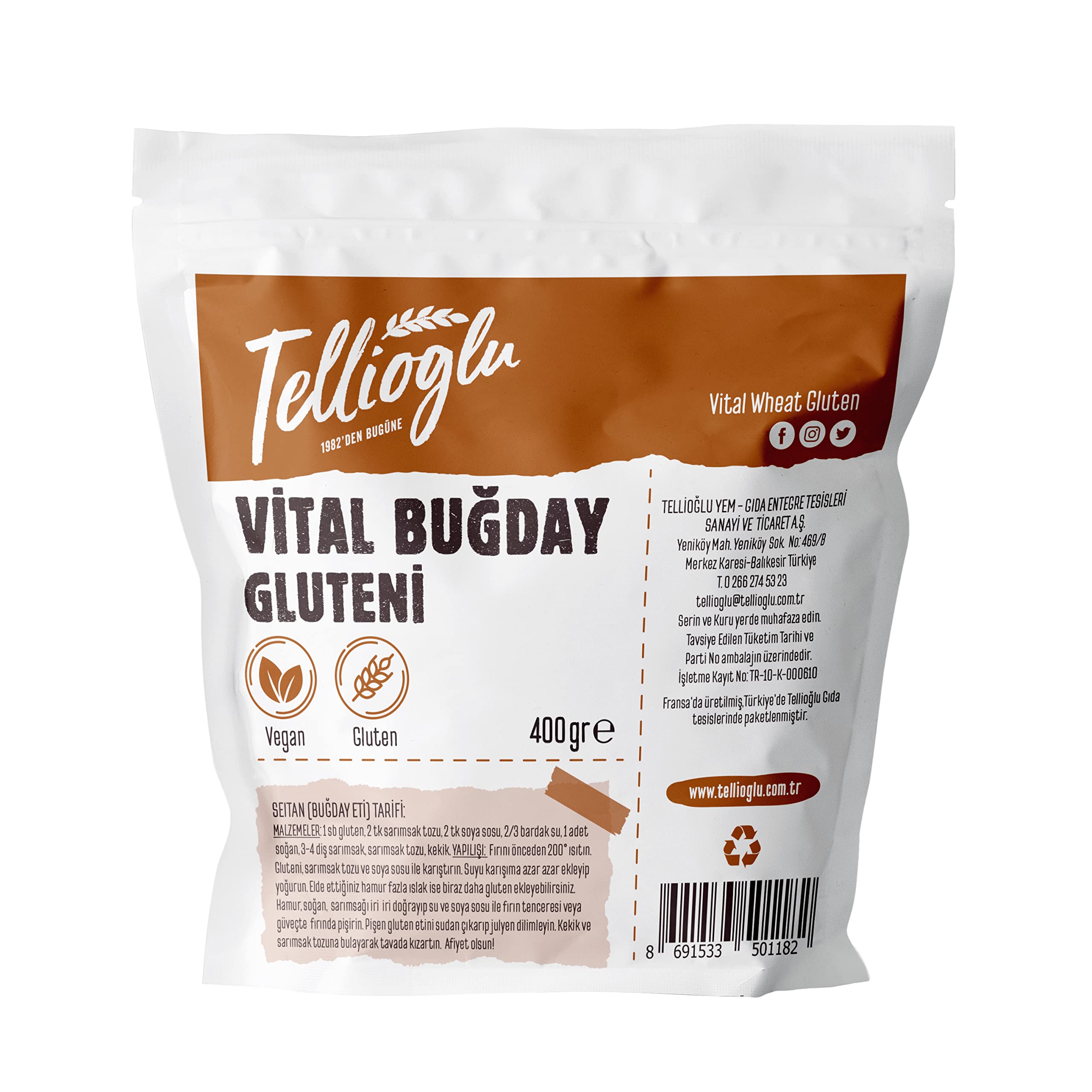 Bonatelli Tellioğlu Vital Buğay Gluteni 400 Gr