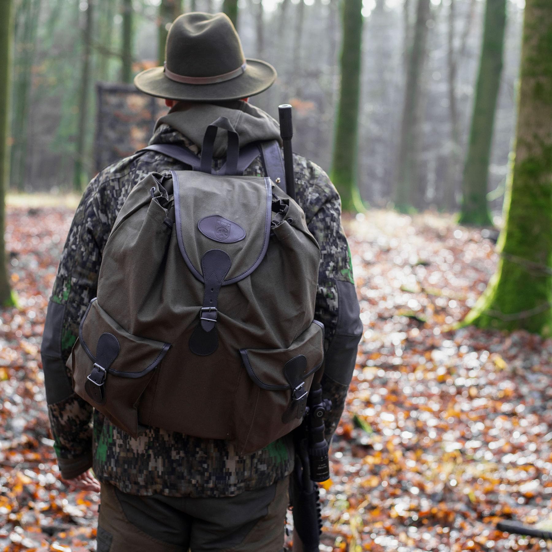 EUROHUNT Jagdrucksack 3, Wanderrucksack, Rucksack aus 100% Wasserabweisender Baumwolle, ca. 25 Liter Fassungsvermögen