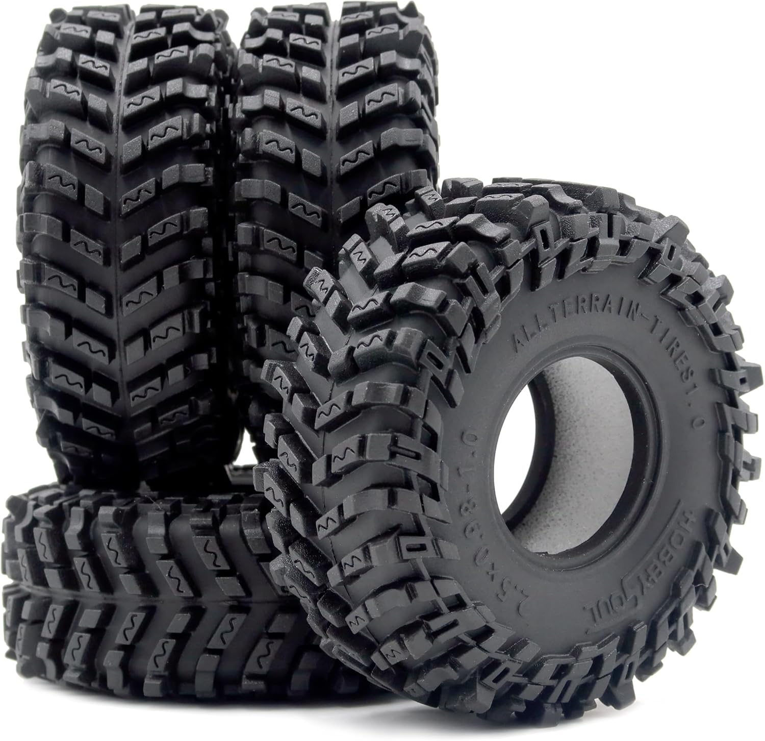 Gomme 1/18 Axial Trx4m Scx24 Pneumatici In Gomma Morbida Per Modellini RC 1/18 1/24 - 4PCS Gomma Morbida 58mm - Foto 3