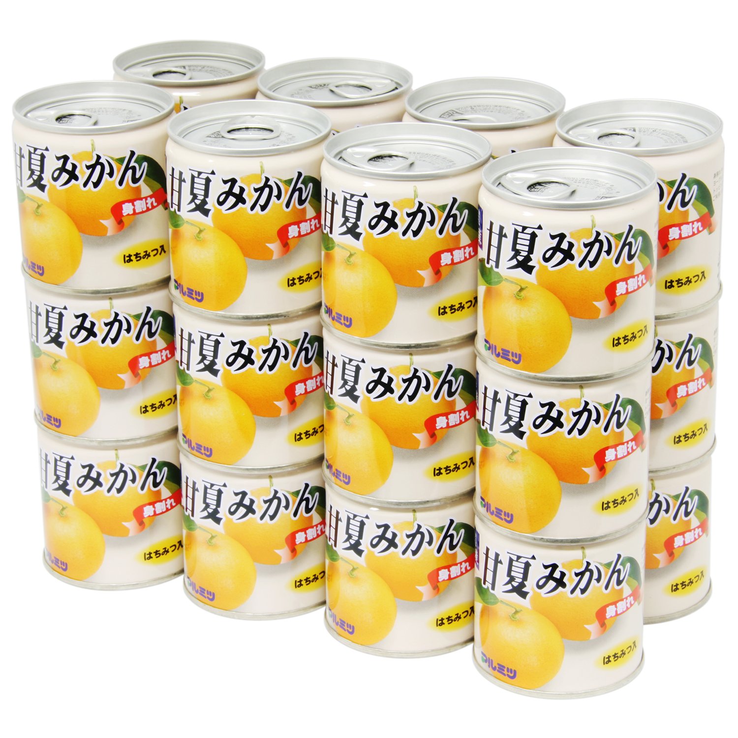 Amazon.co.jp: 九州旬食館 国産 甘夏 みかん （身割れ） 缶詰 24個