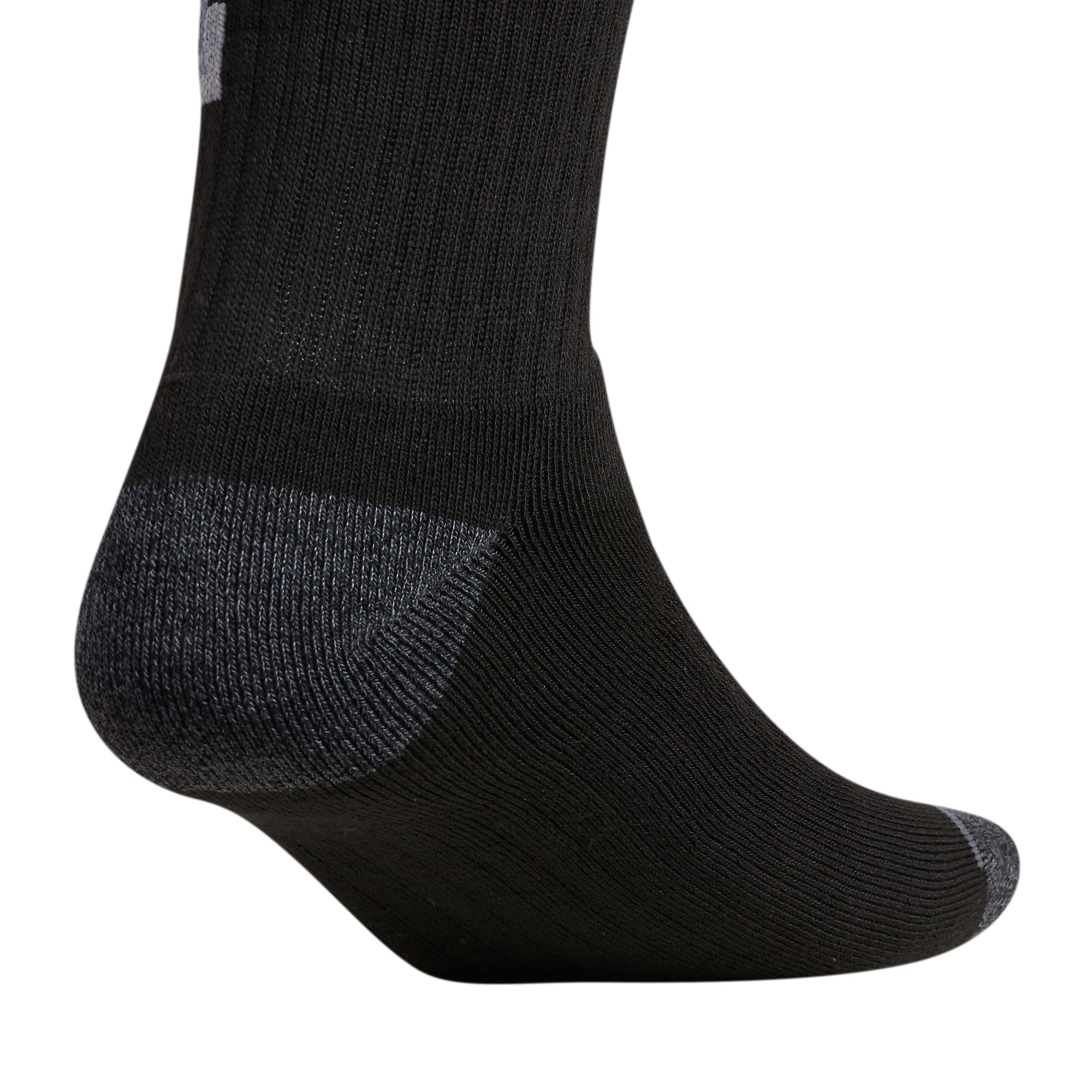 adidas Calze sportive da uomo Linear High Quarter (3 paia), Nero/Onix Grigio/Grigio, Large