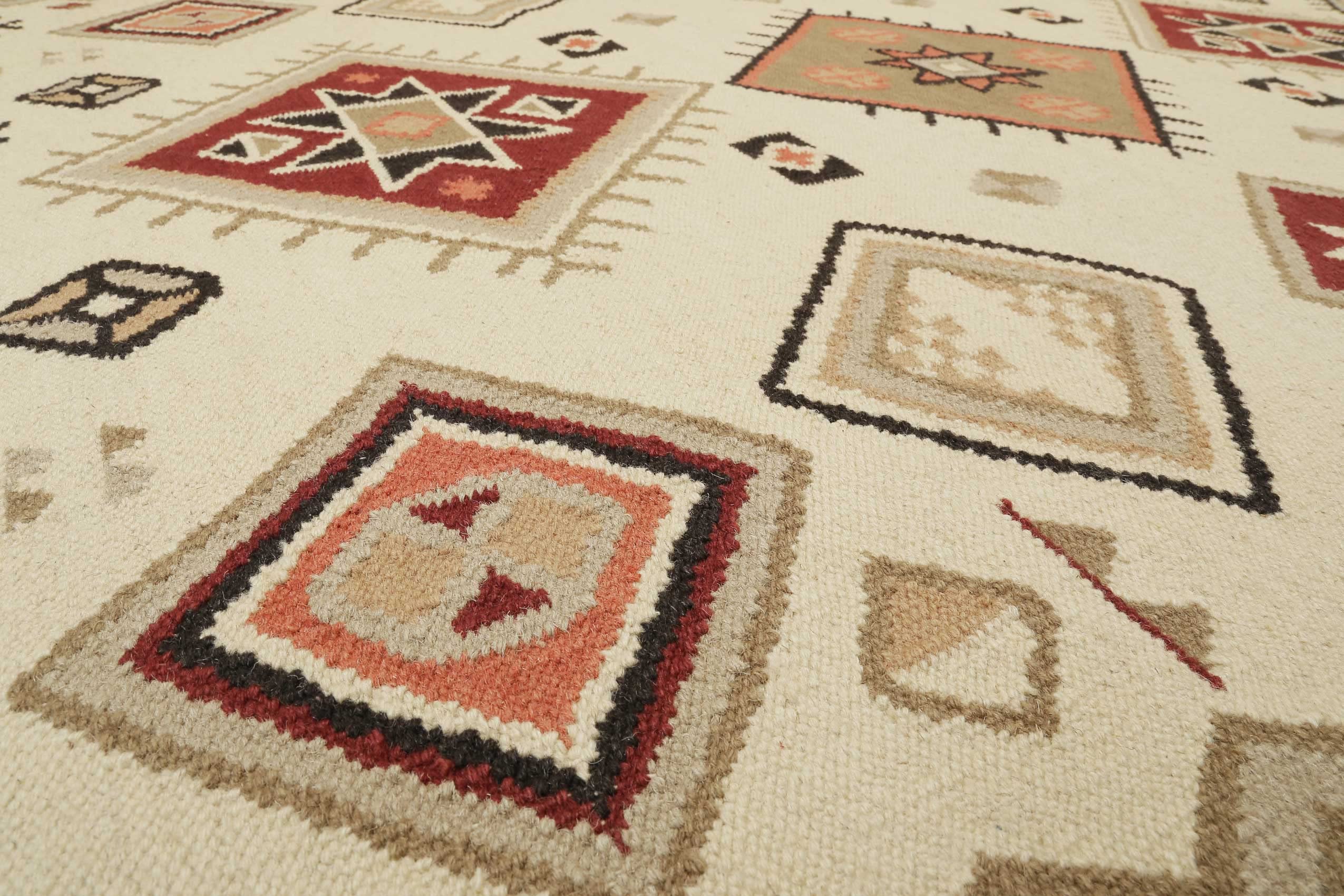 Wecon Home Brionne handgewebter Handweb-Teppich, 80 x 150 cm, beige