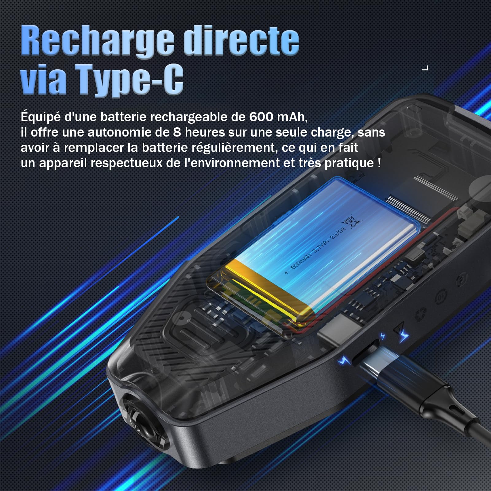 CTG-20 Jauge d’Épaisseur de Peinture pour Voiture, Fe/NFe/Fe+Zn, 0-1400μm Testeur Revêtement Carrosserie, Précision ±(3%+2 μm), Résolution 0,1μm, Deux Modes de Mesure, Étalonnage Zéro/Multi-points