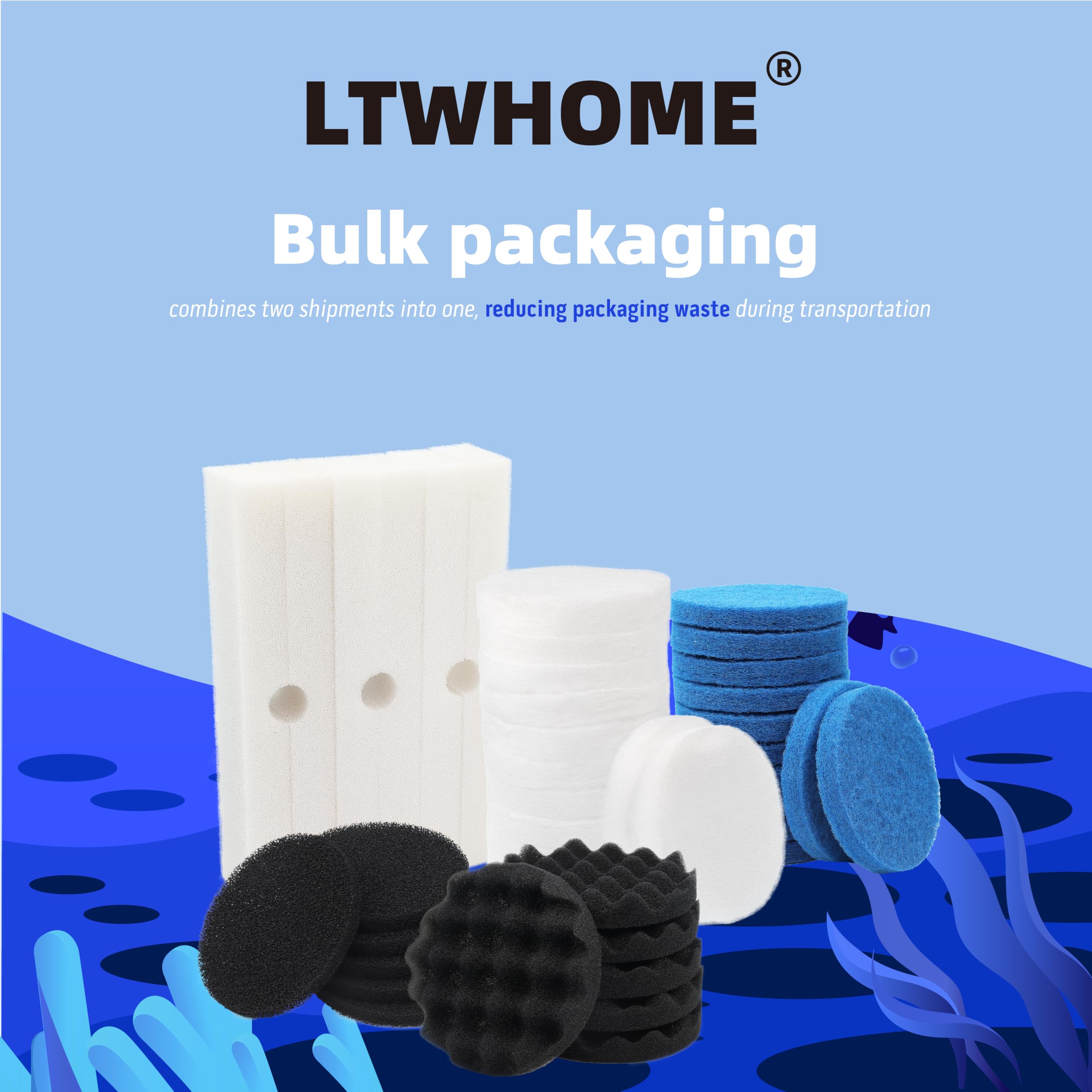 Kompatybilny z Value Pack filtrów piankowych, filtrów precyzyjnych, filtrów węglowych, bio-piankowych i podkładek polerskich, zestaw pasuje do Fluval FX5 (42 sztuki)