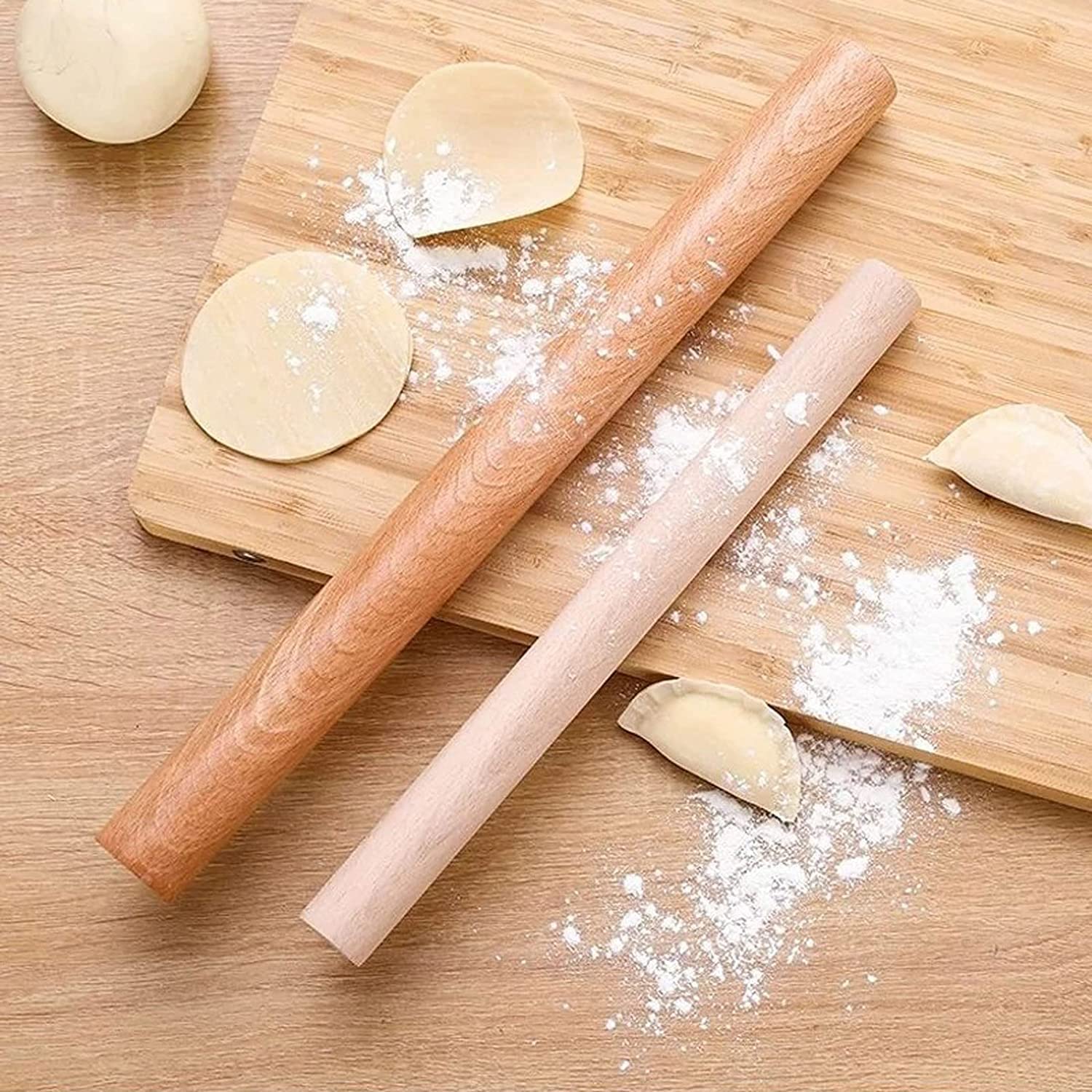 Wałki do ciasta do pieczenia 4 Rozmiar Drewniany wałek do ciasta Zrób makaron Pierogi Kremówka Biszkopt Narzędzia do ciast Rolka do ciasta Wałek do ciasta Akcesoria do pieczenia w kuchni pin