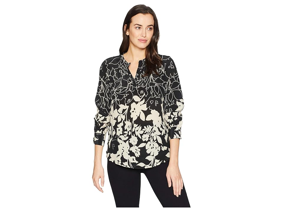 

Tolani Everly Long Sleeve Blouse (Ebony) Women's Blouse