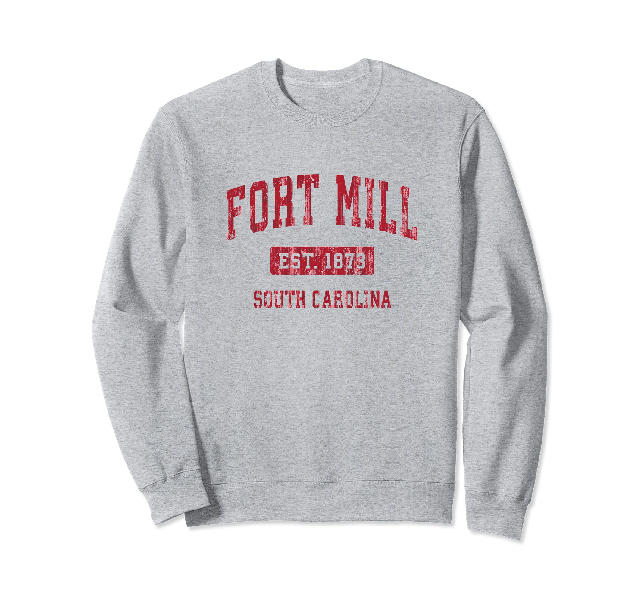 Fort Mill South Carolina SC Vintage Sports Design Red Design Sweatshirt