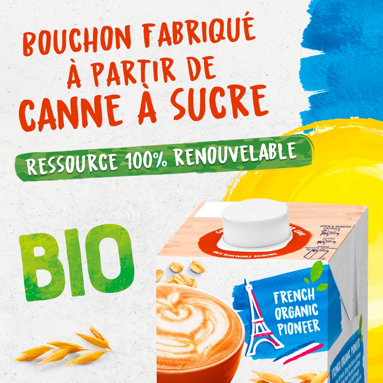 BJORG - Boisson Avoine Barista - Boisson Végétale Bio - Pauvre en Acides Gras Saturés - Idéal Café et Latte Art - 1 L x 6