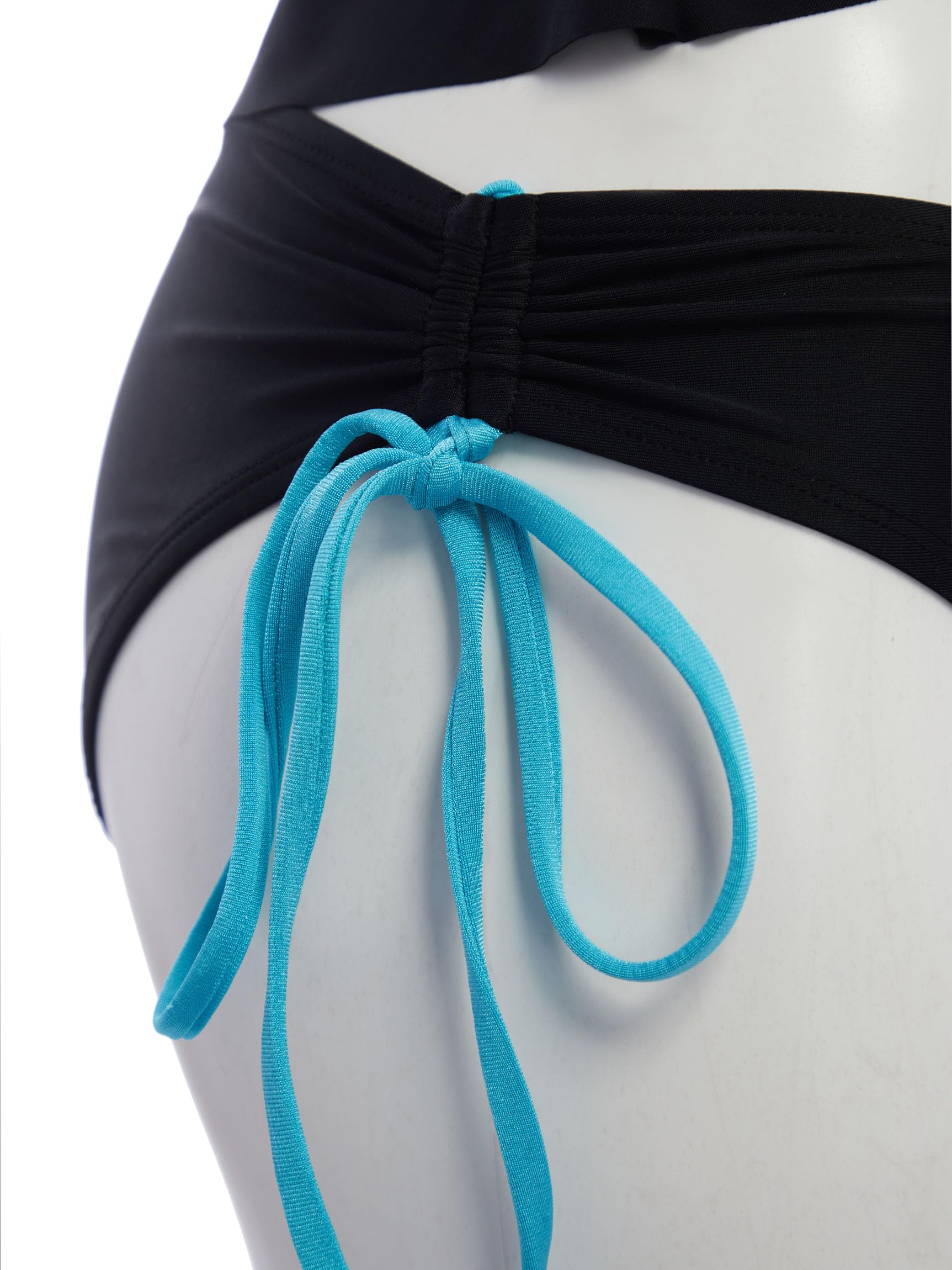 Haikyuu Traje de baño para Mujer Retro Y2K Lindo Bikini con Cuello Halter Traje de baño estético Rave