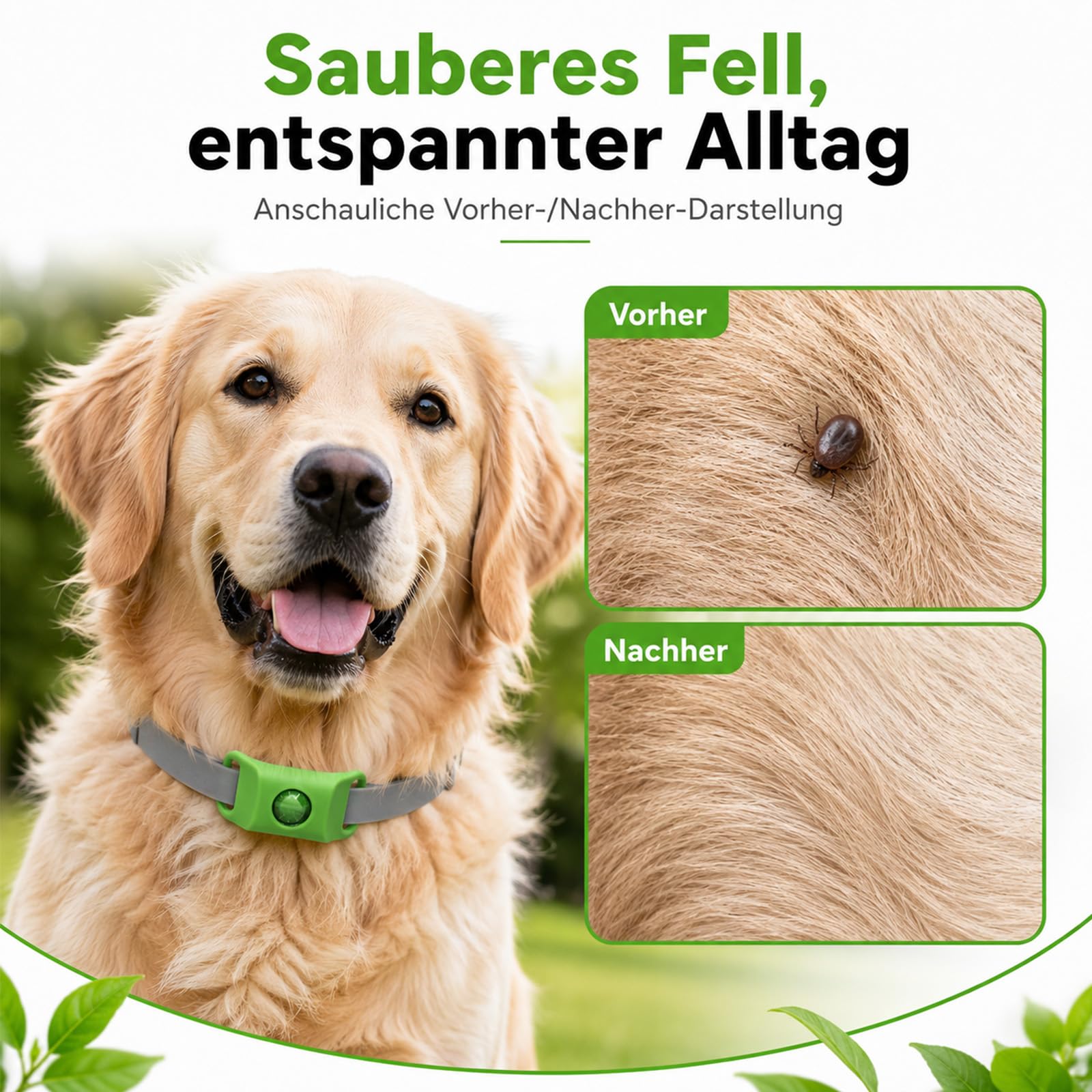 Hunde Anhänger fürs Halsband, Outdoor-Saison Begleiter für Wiesen, Wald & Garten, wasserabweisender Haustieranhänger, Hundezubehör für kleine, mittelgroße & große Hunde