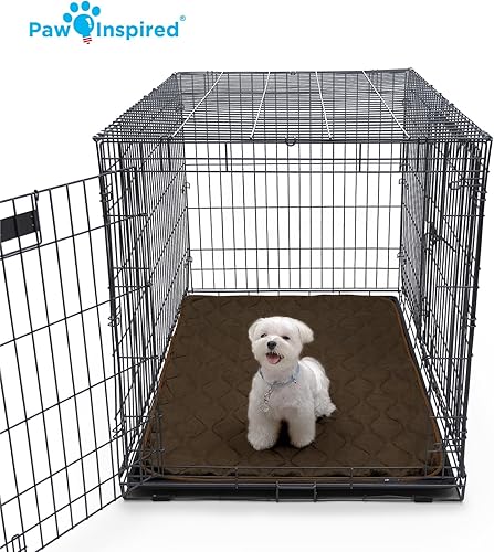 Miniatura 74 de Paw Inspired Alfombrillas acolchadas lavables para perros, almohadilla de 41 x 28 pulgadas, se adapta a perreras de 42 pulgadas, a prueba de fugas