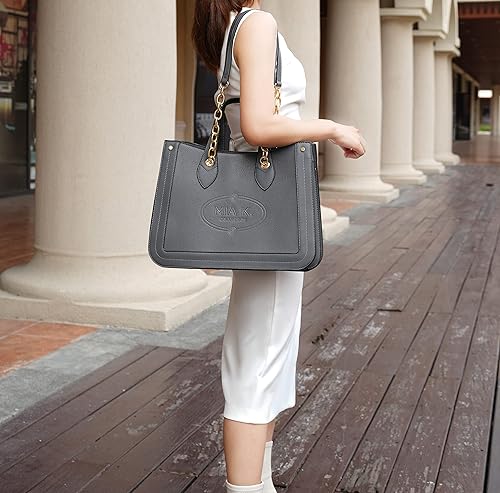 Miniatura 3 de MKF Collection Bolso de mano para mujer, bolso de hombro con asa superior de cuero vegano