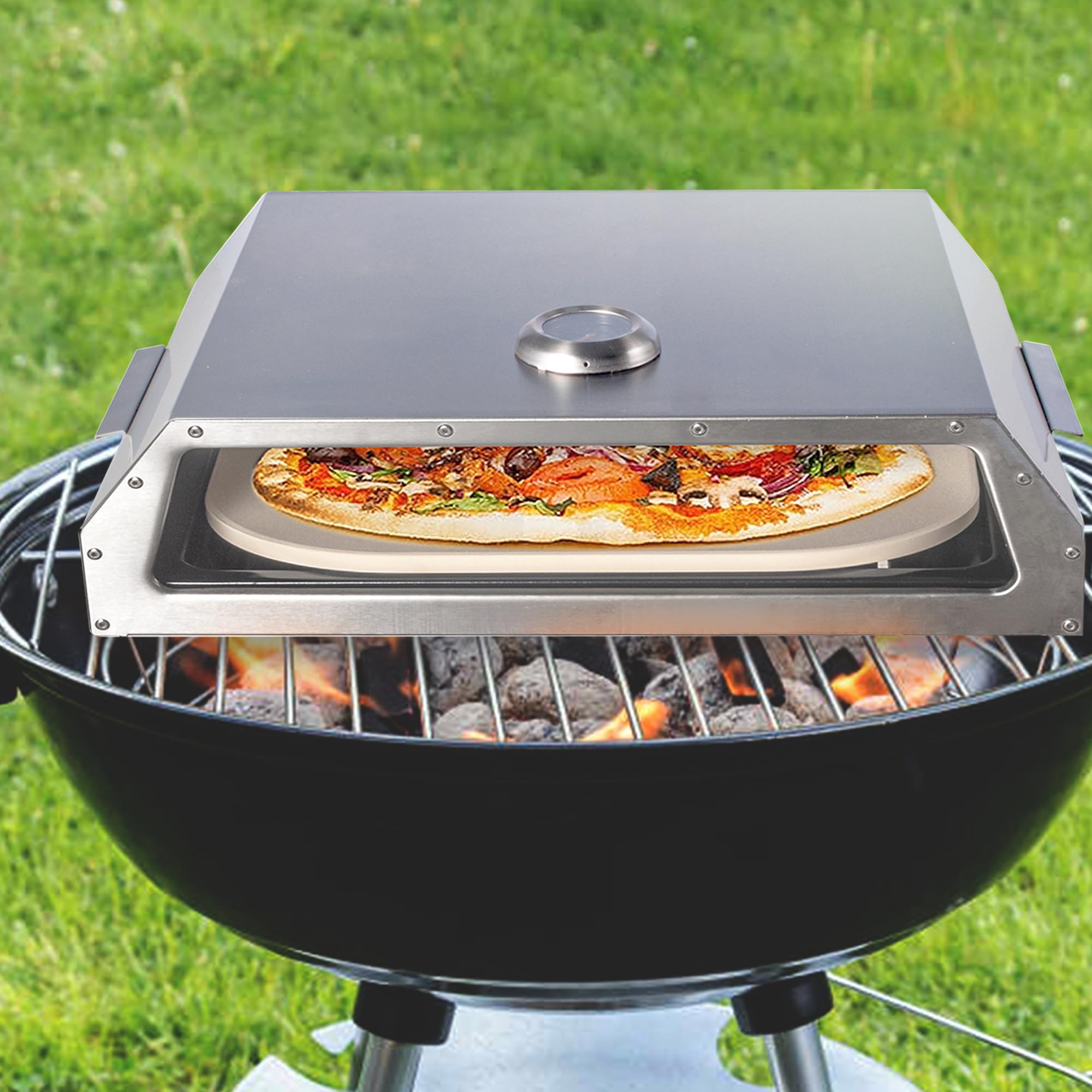 BIGHORN Four à Pizza portable en Acier Inoxydable