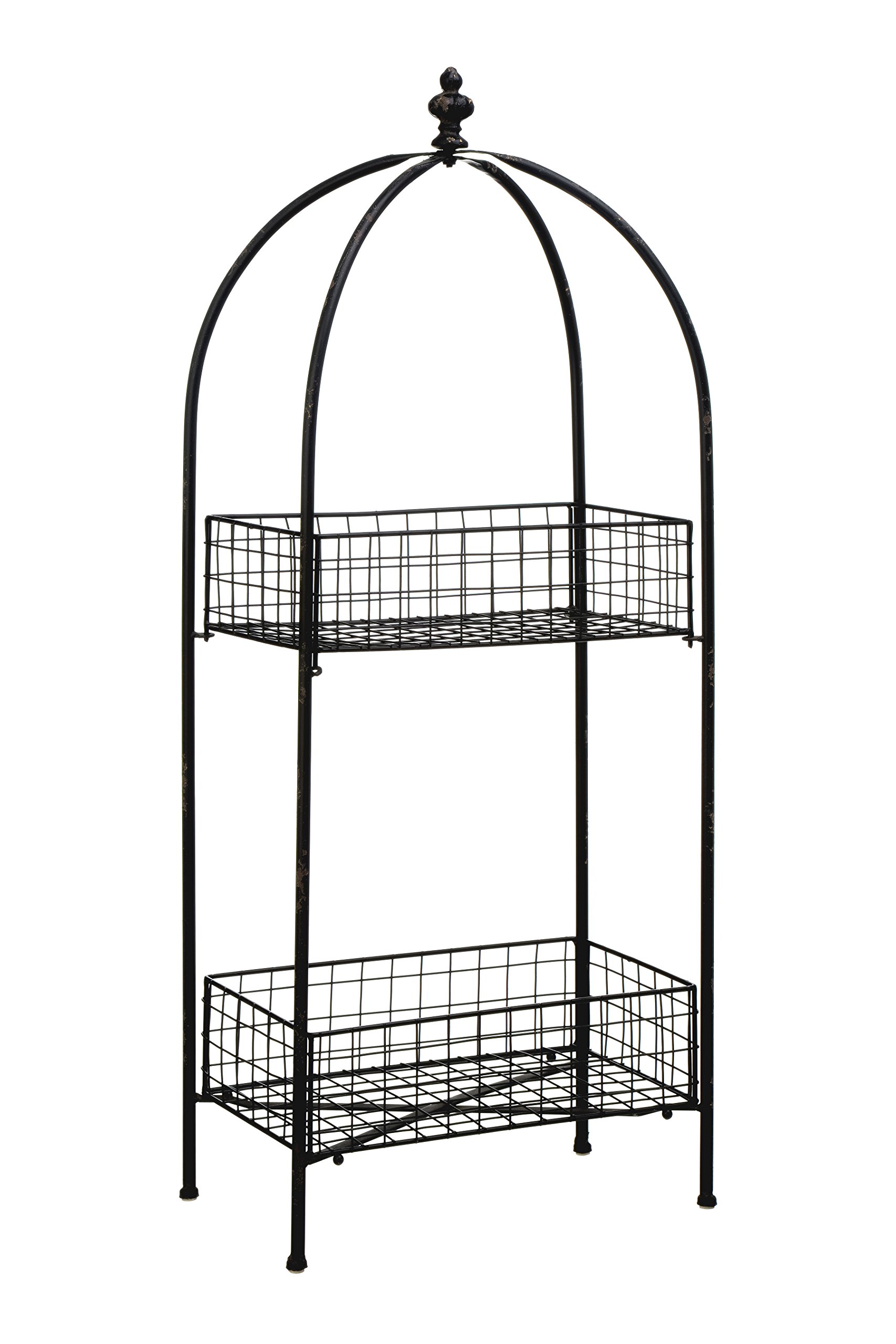 Premier Housewares New York Loft 2 Tier Stand Black