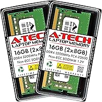 Vista 16 de A-Tech 4GB DDR4 3200 MHz SODIMM PC4-25600 (PC4-3200AA) CL22 Memoria RAM de Laptop No-ECC Módulo