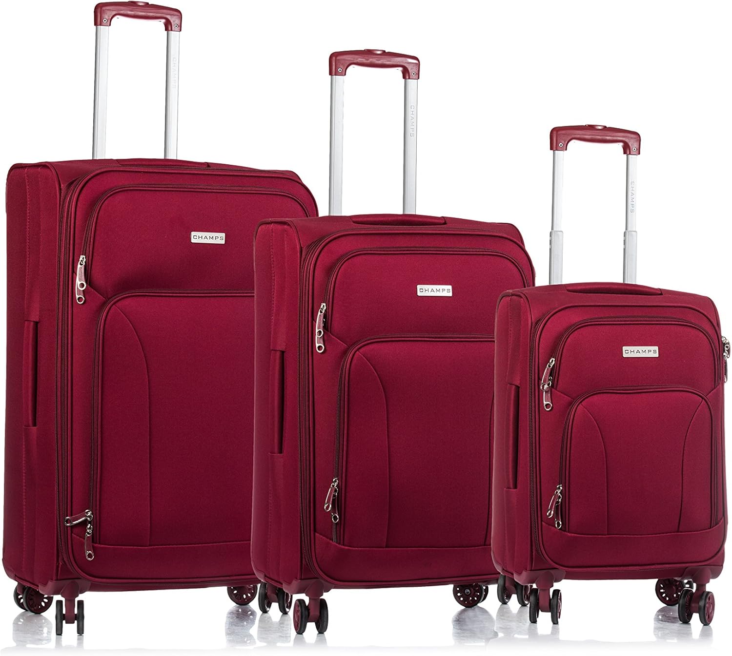 CHAMPS 'Travelers Collection' 3Piece Expandable SOFTSIDE Spinner