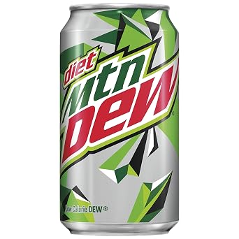 Diet Mountain Dew Soda, Fridge Pack Bundle, 12 fl oz, 36 Cans