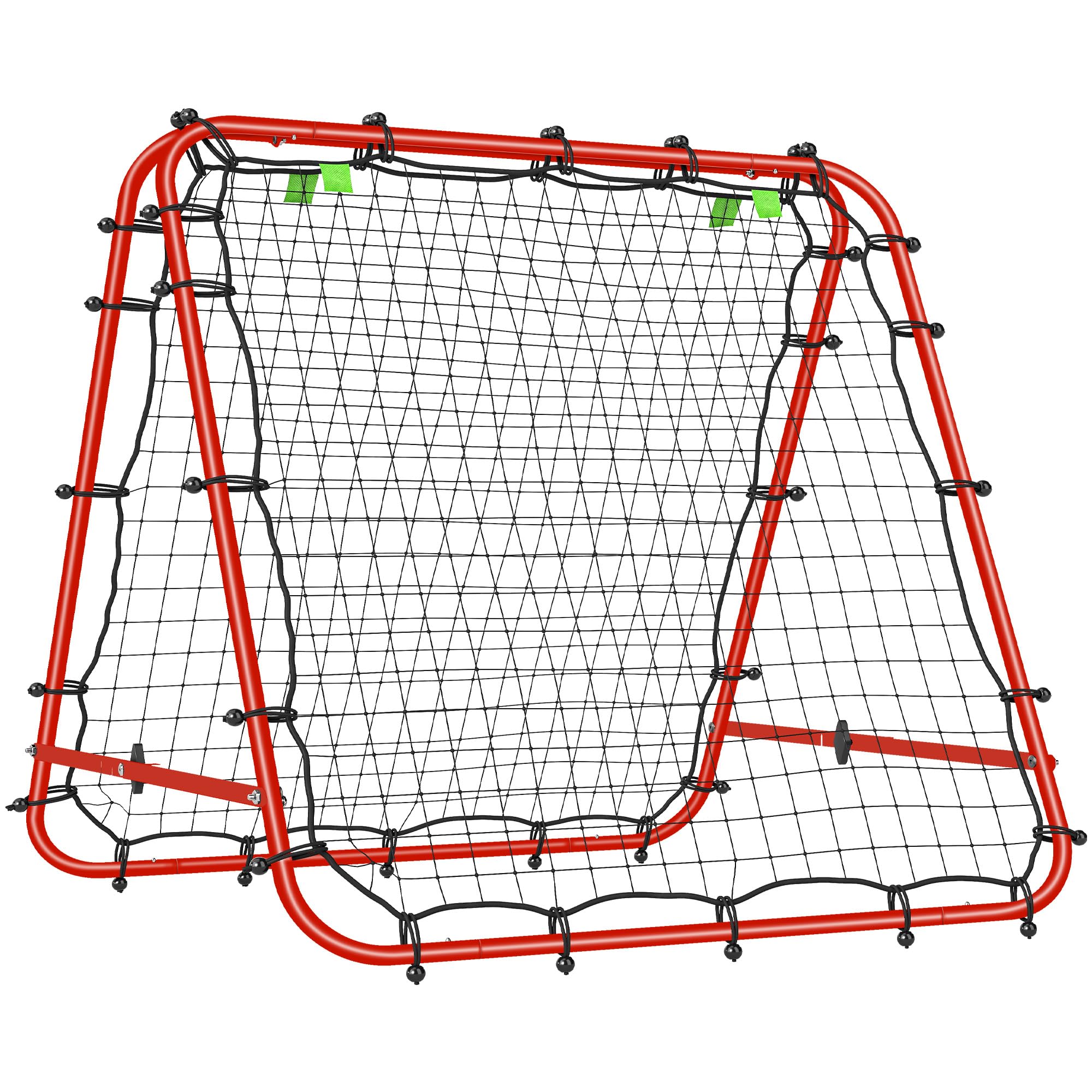 HOMCOM Rebounder Net - Football Goal Training Target Goal - Red - 100cm