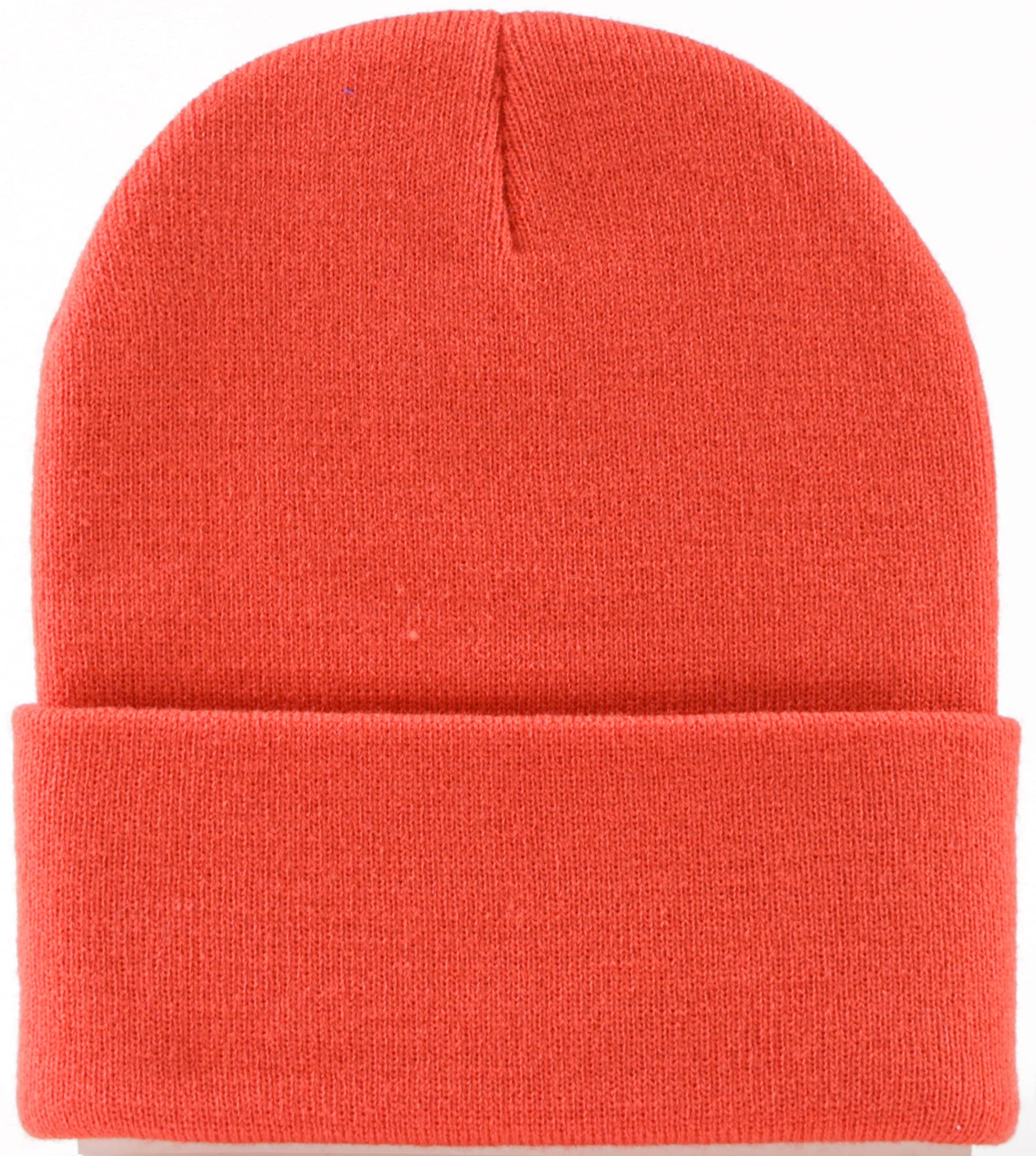 EASTER BARTHEWatermelon Red Knit Cuffed Beanie Hat Warm Winter Ribbed Knit Beanie Skull Cap Ski Beanie Hat