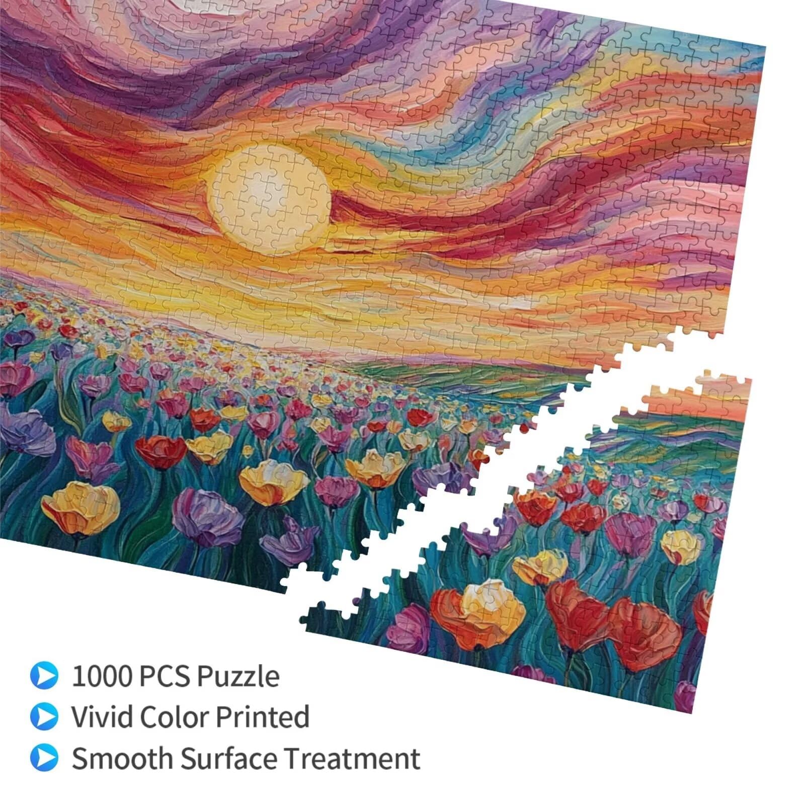 Puzzle fantastyczne 6000 elementów, puzzle kwiatowe dla dorosłych, z pudełkiem na prezent, "zrób to sam", duże drewniane puzzle dla dorosłych, gra zręcznościowa dla całej rodziny, prezenty dla kobiet