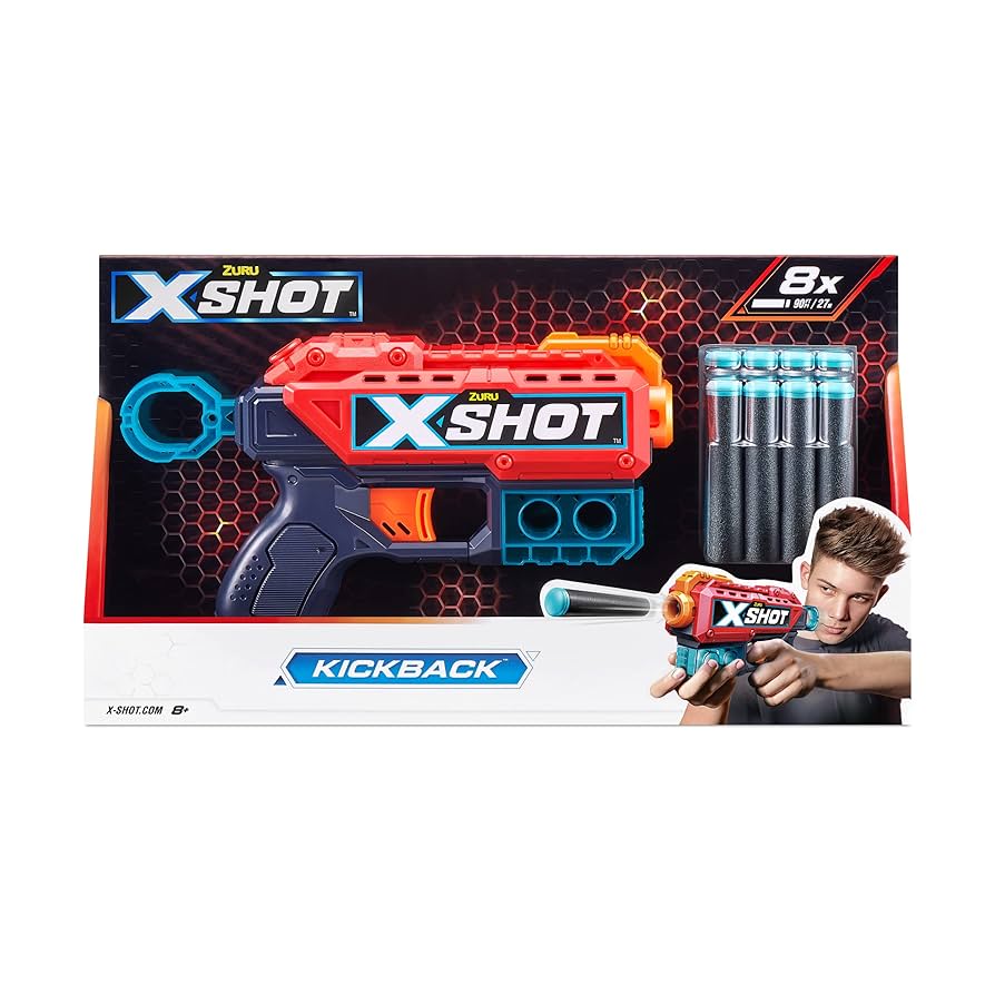 X Shot 3個セット X-Shot Excel Double Hawk Eye Blaster Double Micro Blaster