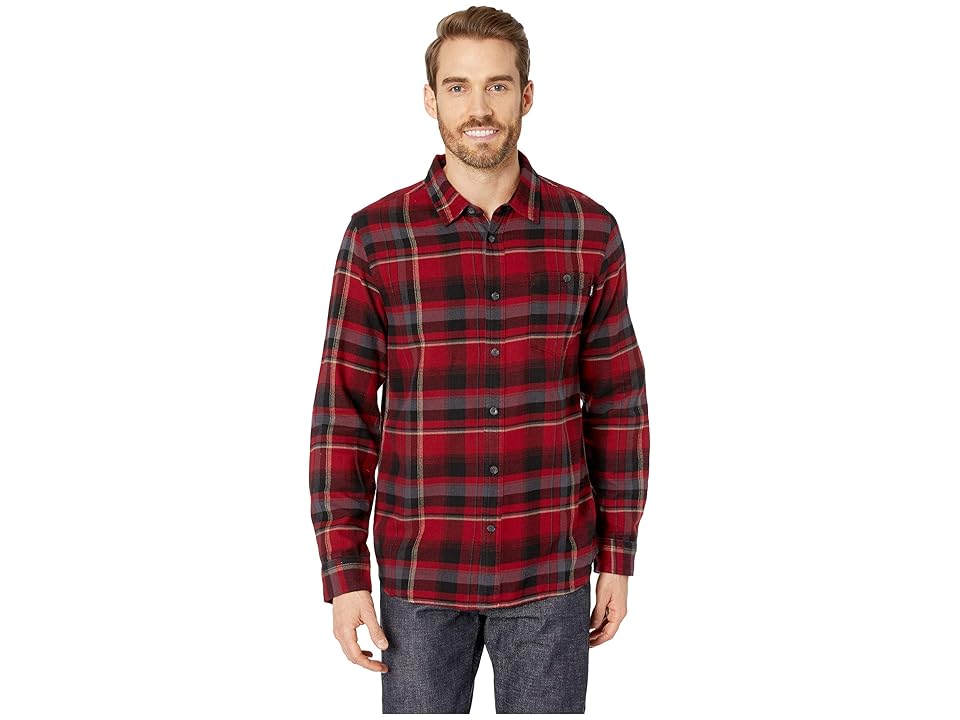 

O'Neill Redmond Flannel (Crimson) Men's Long Sleeve Button Up