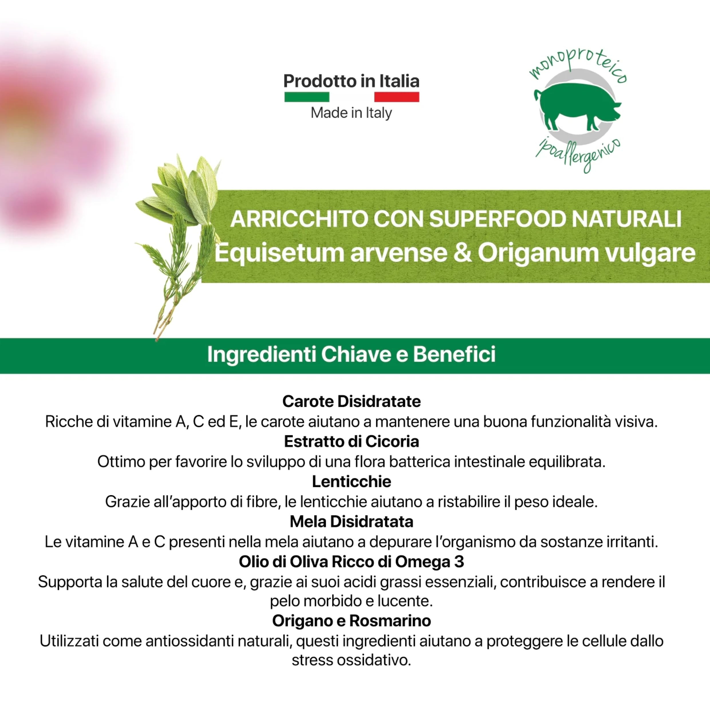 Pet's Garden Althea Casale - Crocchette per Cani di Taglia Grande a Base di Carne di Maiale Cibo Secco Ideale per Cani di Tutte le Razze Ipoallergenico Monoproteico Sacco da 14 kg Prodotto Italiano