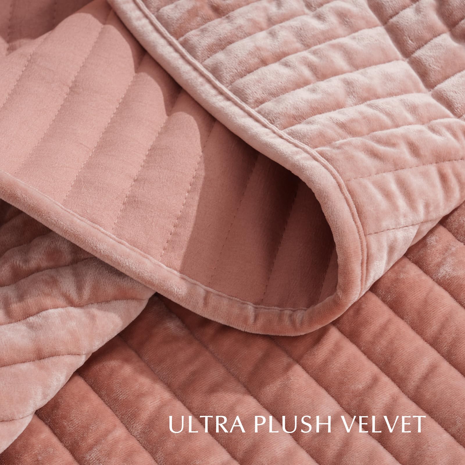 EVERGRACE Set di biancheria da letto in velluto, per letto queen size