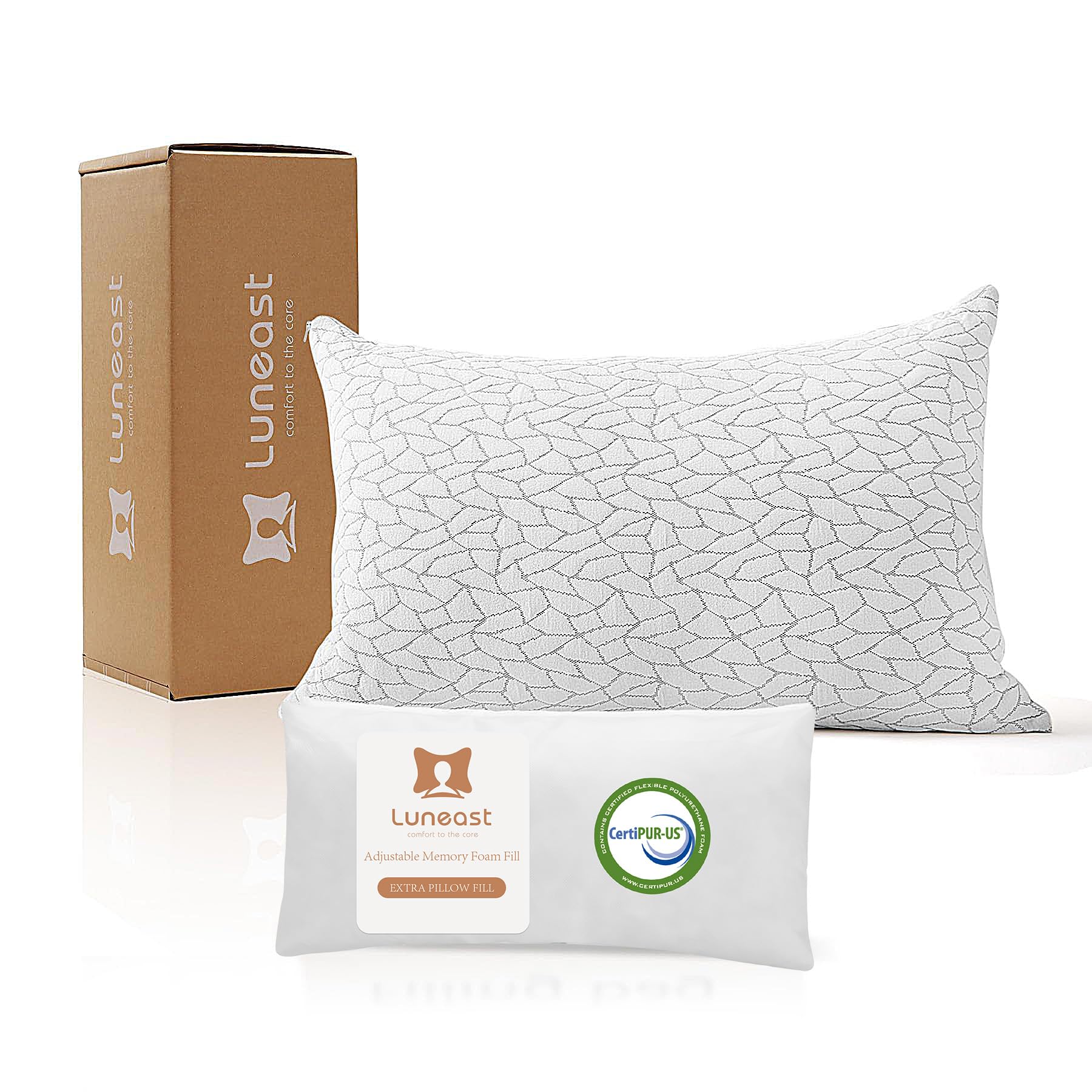 Luneast Memory Foam Pillow for Sleeping