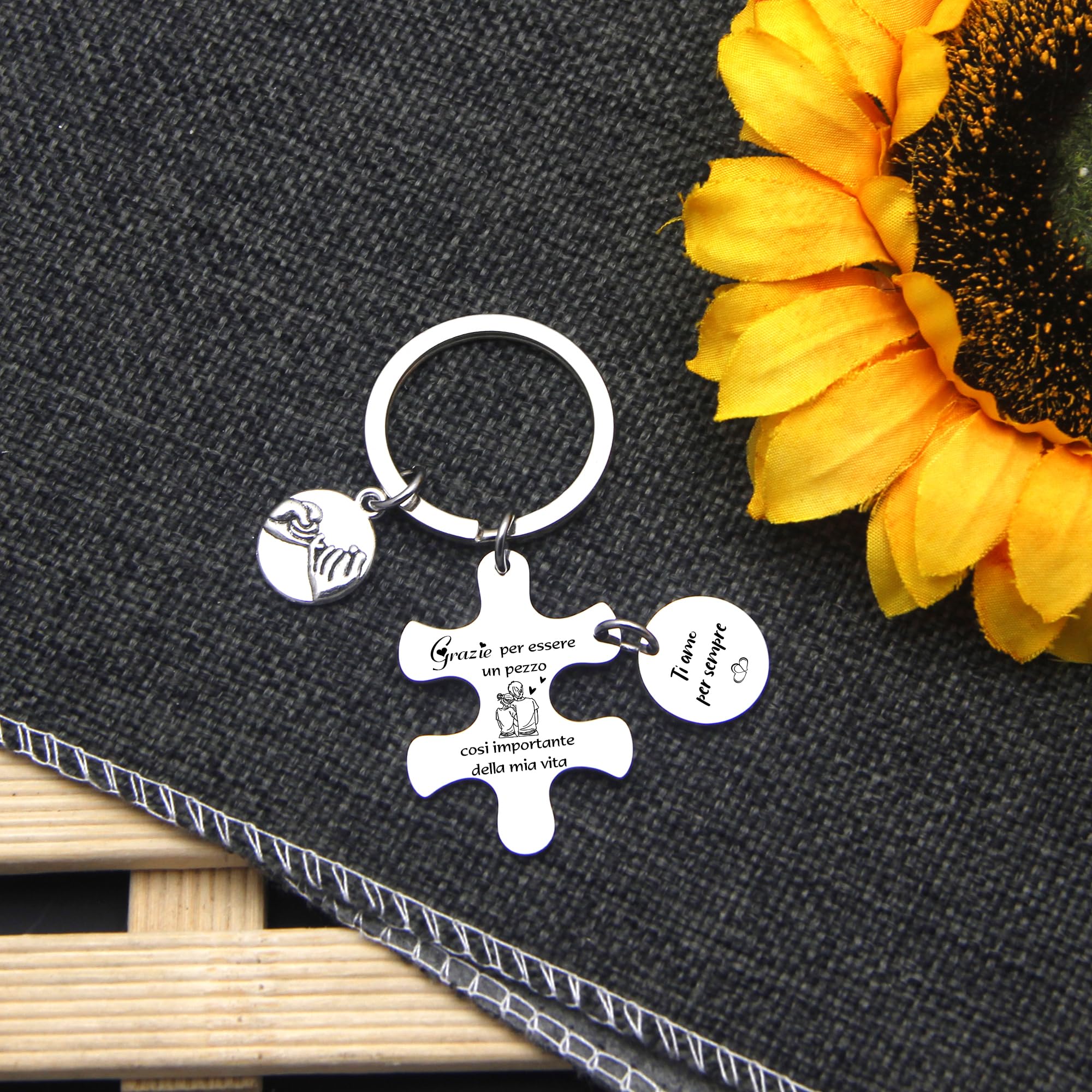 FGHJK Regalo San Valentino San Valentino per Lei Regalo San Valentino per Lui Portachiavi Personalizzato Regalo Fidanzato Fidanzata Regalo Coppia Portachiavi Coppia Idee Regalo Coppia