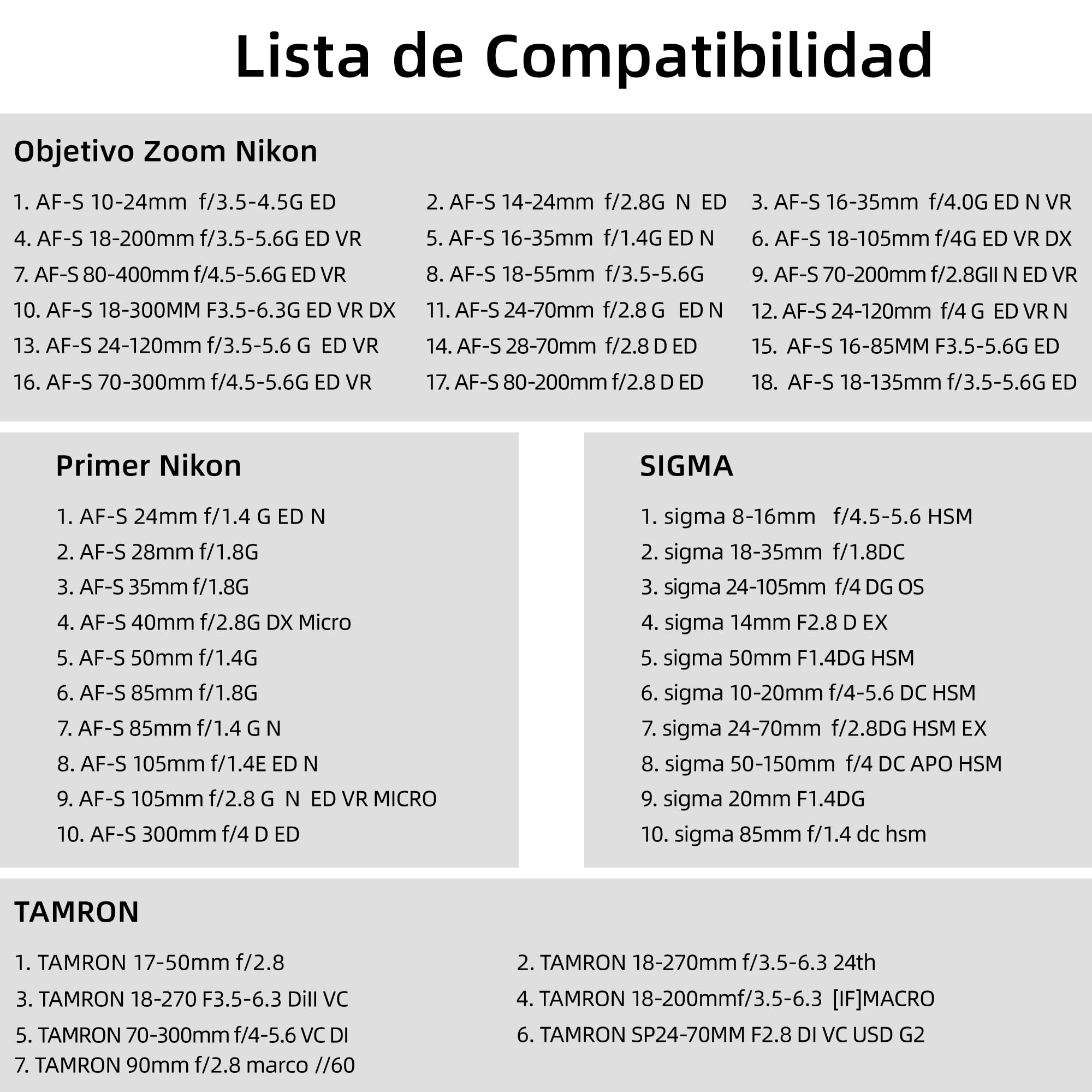 VILTROX NF-E1 Anillo Adaptador de Objetivo Enfoque automático Adaptador de Objetivos Lente para Nikon F Objetivo a Sony E Mount Cámara A9 A7RIII A7RII A7III A7II A6500 A6400 A6300