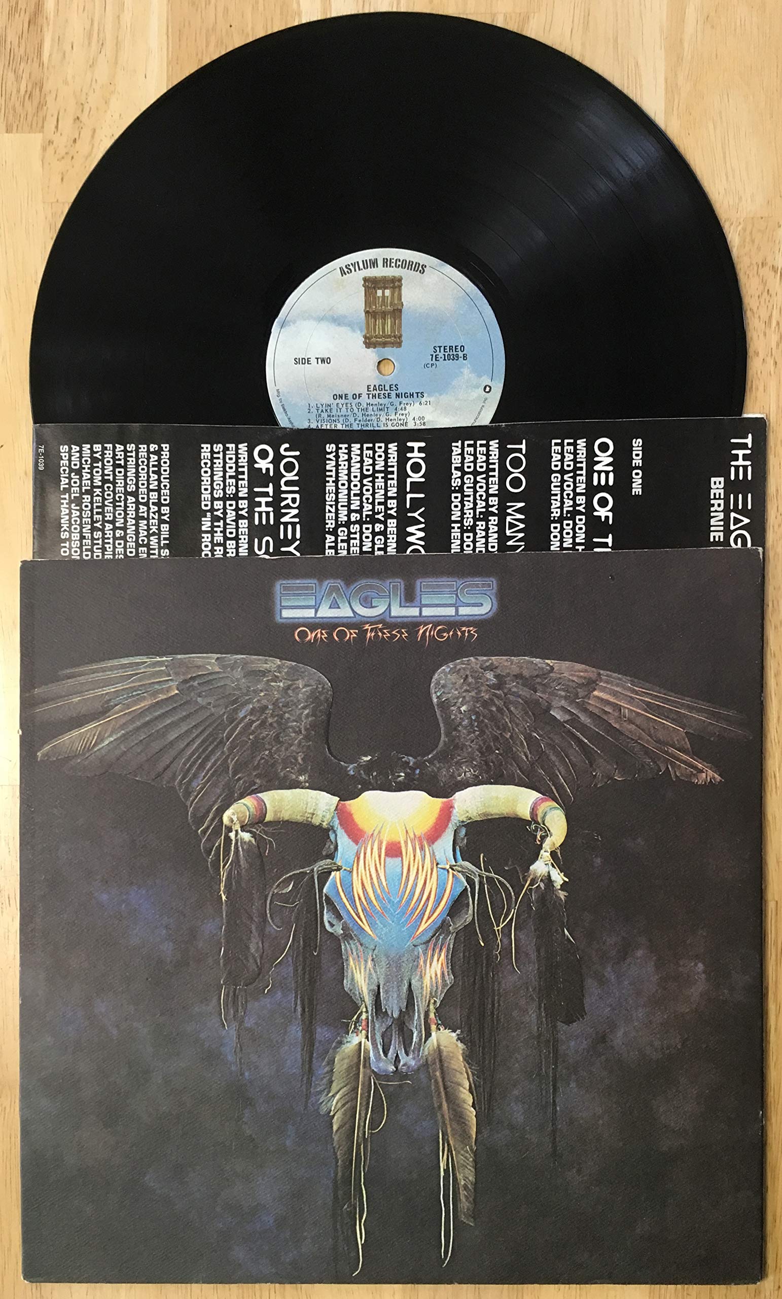 Eagles - One Of These Nights - Elektra - SYLA 8759, Asylum Records - 7E-1039