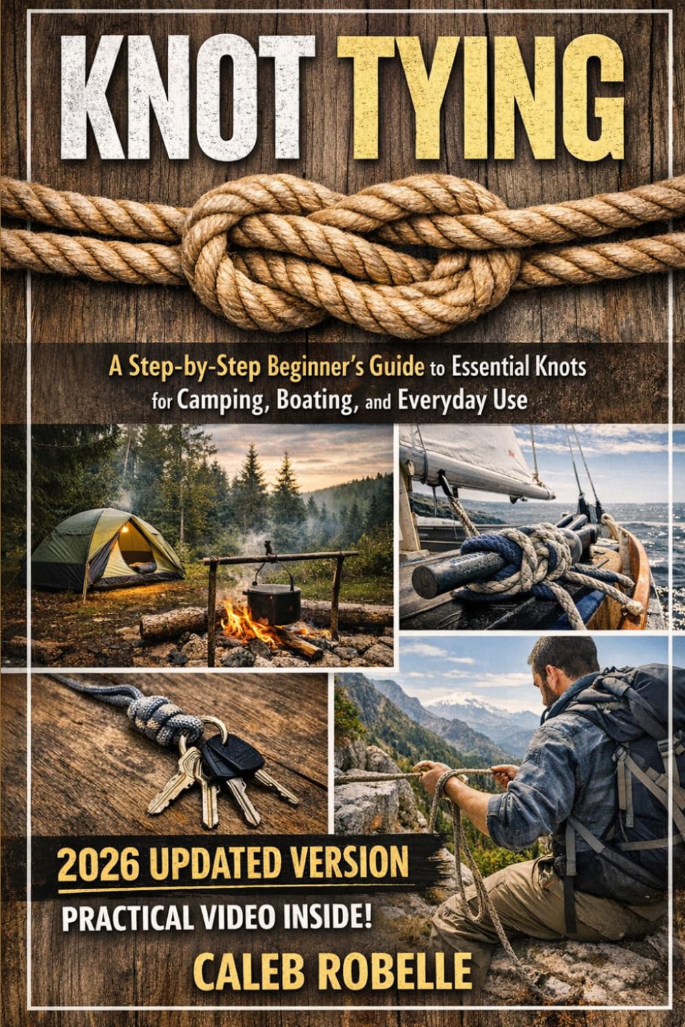 KNOT TYING UPDATED: A Step-by-Step Beginner’s Guide to Essential Knots for Camping, Boating, Hiking and Everyday Use.