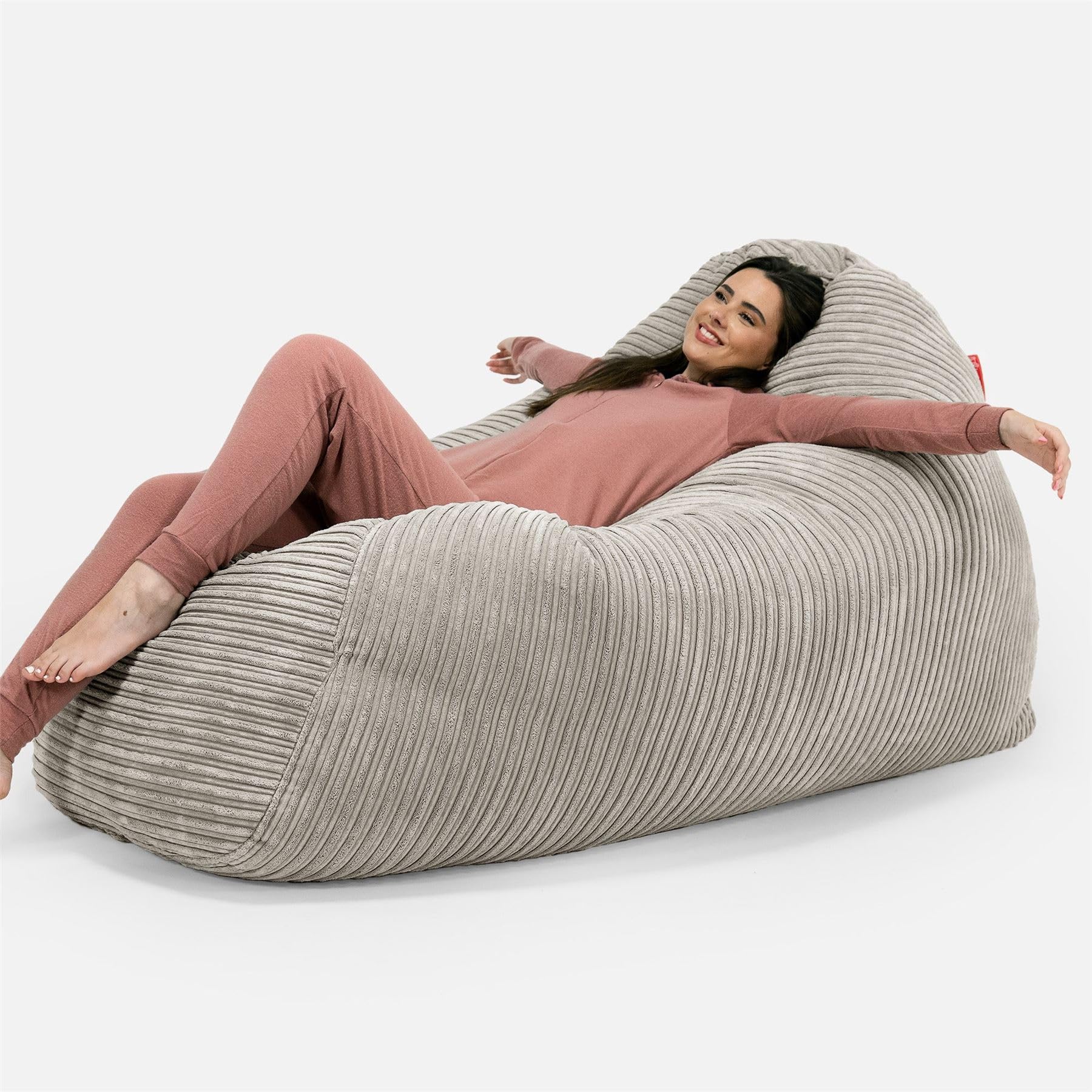 LOUNGE PUG, Large Bean Bag Sofa, Sofa Bed, Corduroy Mink : Amazon