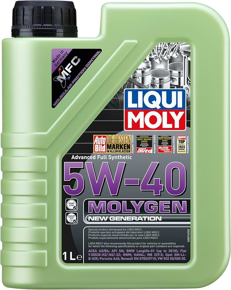 LIQUI MOLY Molygen New Generation 5W-40 (Lubrificante para Motor Totalmente Sintético)