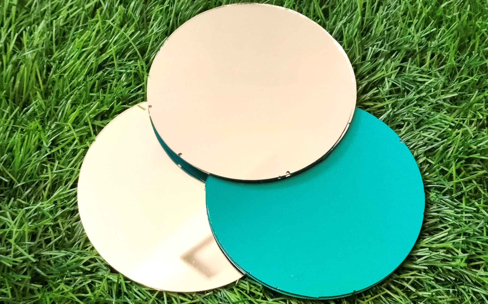 Teraiya's 4 inch Round Circle Glass Mirror for Painting| Lippan Art Work| Craft Work | DIY| Mud Work| Mandala Art Work | Wall Mount Designer Pieces (Pack of 10 Pieces)-image-24
