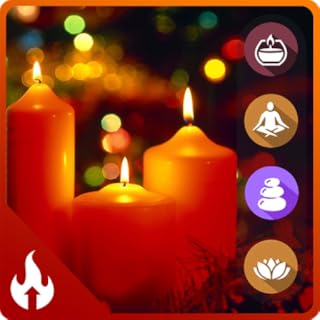 Peaceful Candlelight & Relaxing Music for Sleep : Relaxing ASMR Sounds with Candle Burning - Burning Candle for Deep Sleep, Relaxation Tranquility, Relax, Focus, Meditation and Serenity Fire TV
