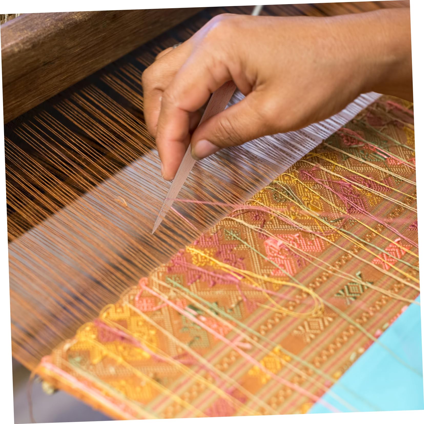 HOMSFOU 3 Ensembles Set Outils de Tissage pour Tricot Aiguilles à Tricoter Navettes et Outils de Tapisserie pour Sweaters et Écharpes