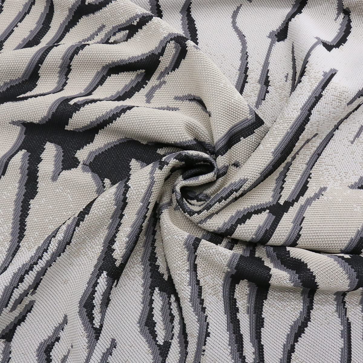 DESHOME Nature - Tela de punto jacquard elástica de 230 cm de altura por metro (tejido jacquard, 10 metros)