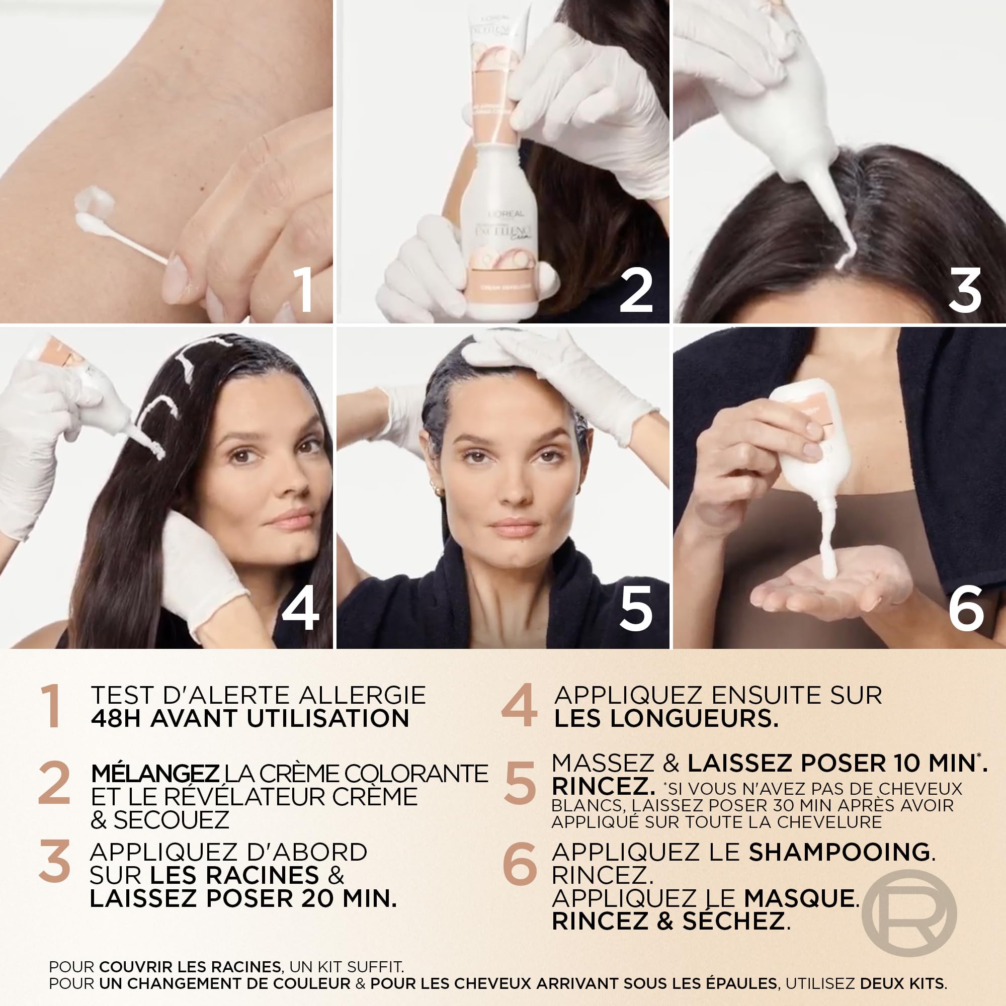 L’ORÉAL PARIS - Coloration Cheveux Permanente - Longue Durée - Résultat Naturel & Lumineux -Couvre 100% des Cheveux Blancs - Excellence Crème Universal Nudes - Nuance : Blond Très Clair Universel (9U)