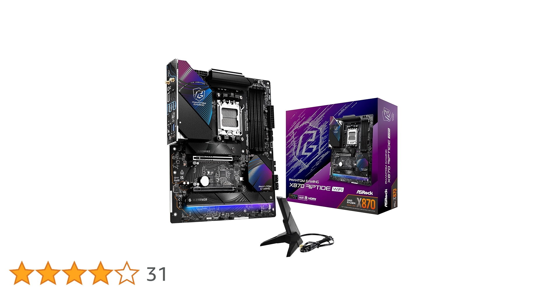 ASRock X870 Riptide WiFi Ryzen9000対応 ASRock X870 RIPTIDE WIFI AM5 AMD X870 SATA 6Gb/s ATX