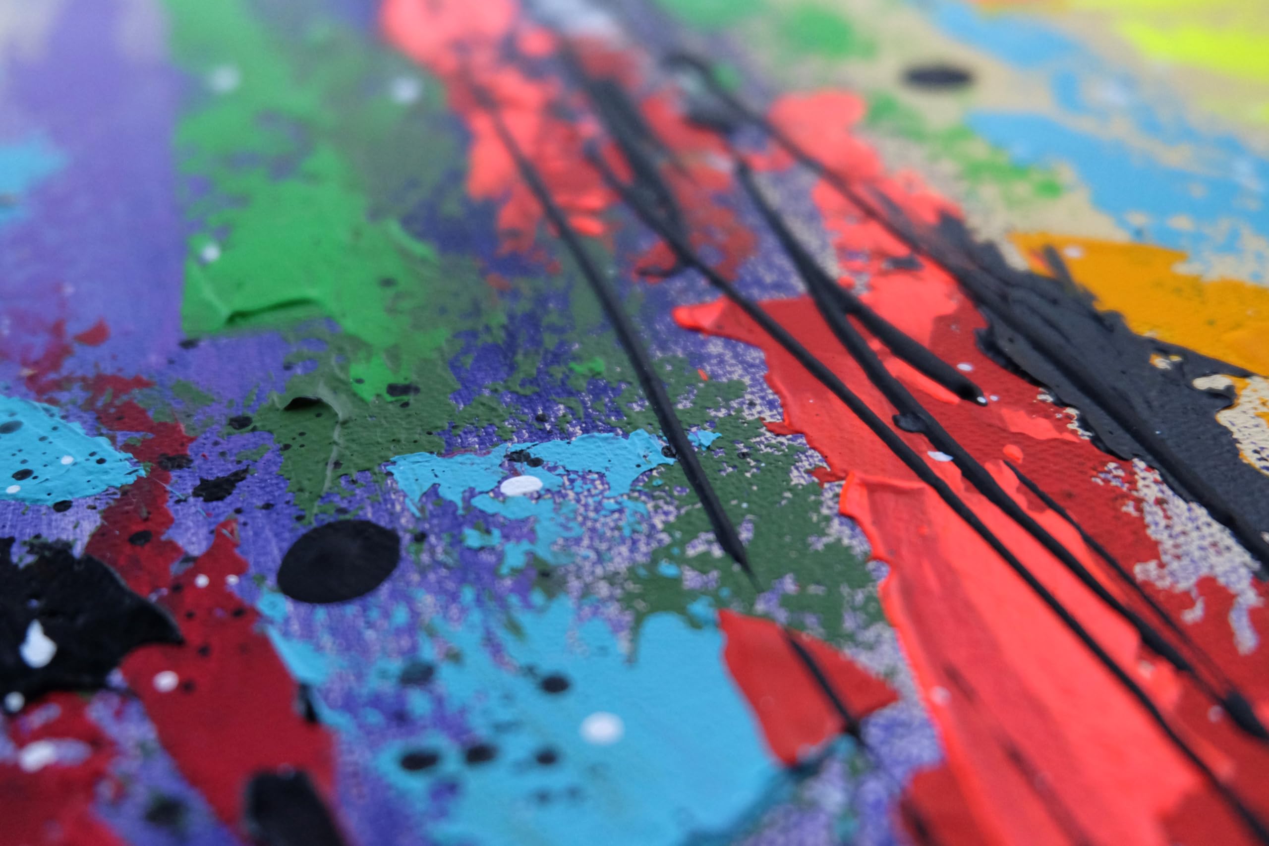 Monica Mirafiori I 140x70 cm I Tableau Peint à la Main I Modèles Tableau I Peintre Moderne I Tableaux Peintures I Toile sur Cadre en Bois
